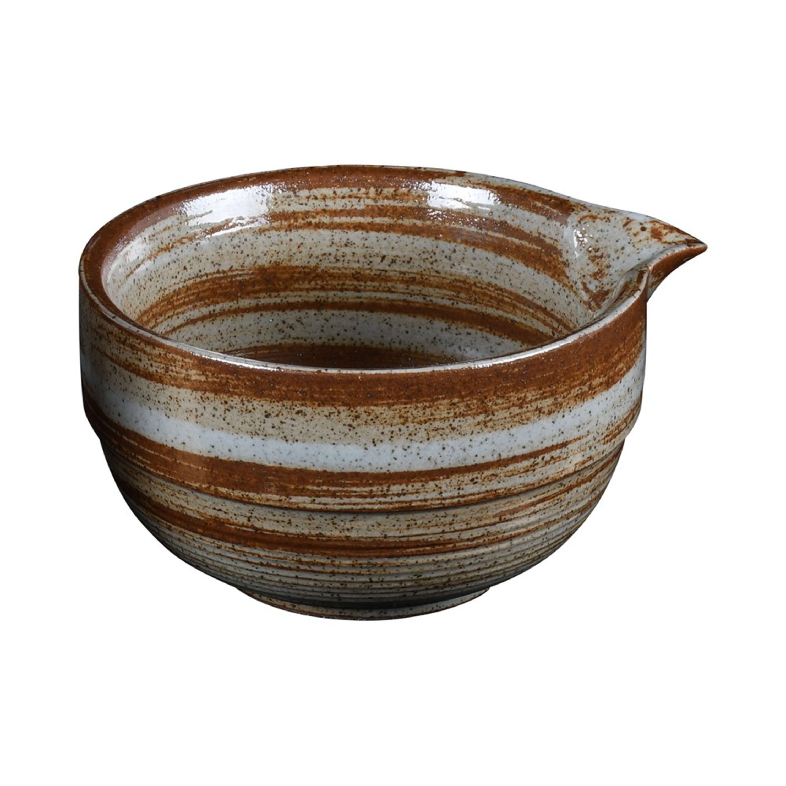 Omotenashi Living Matcha Bowl with Whisk - Mocha Sumi 14x7cm Gift Set