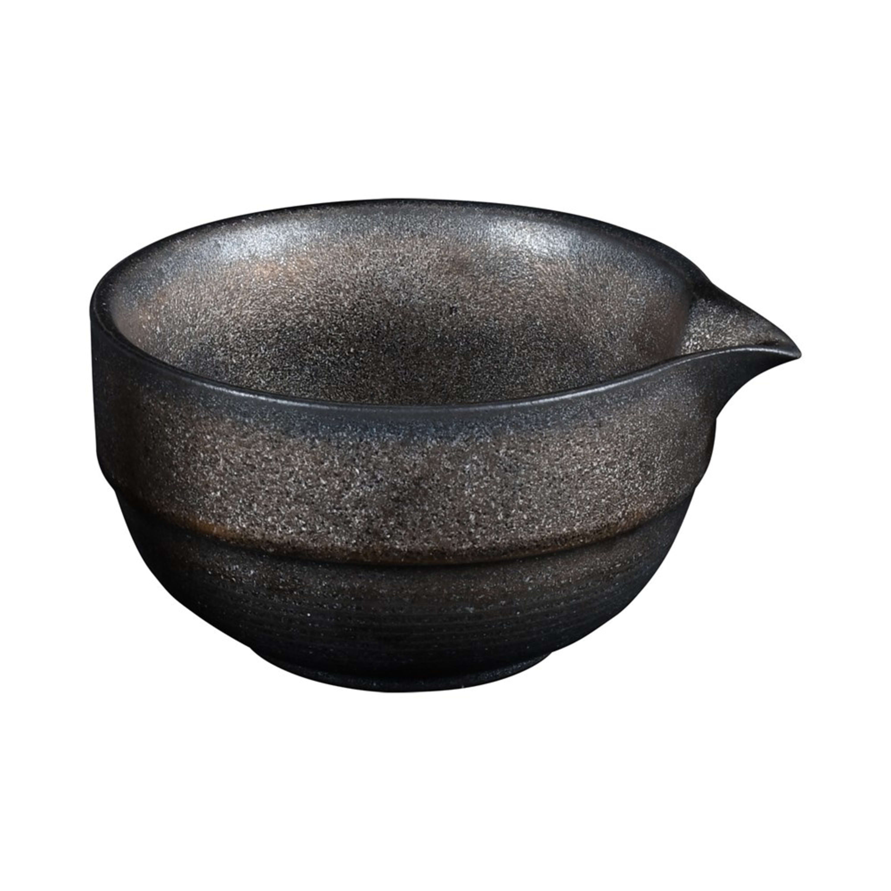 Omotenashi Living Matcha Bowl with Whisk - Char Ash 14x7cm Gift Set