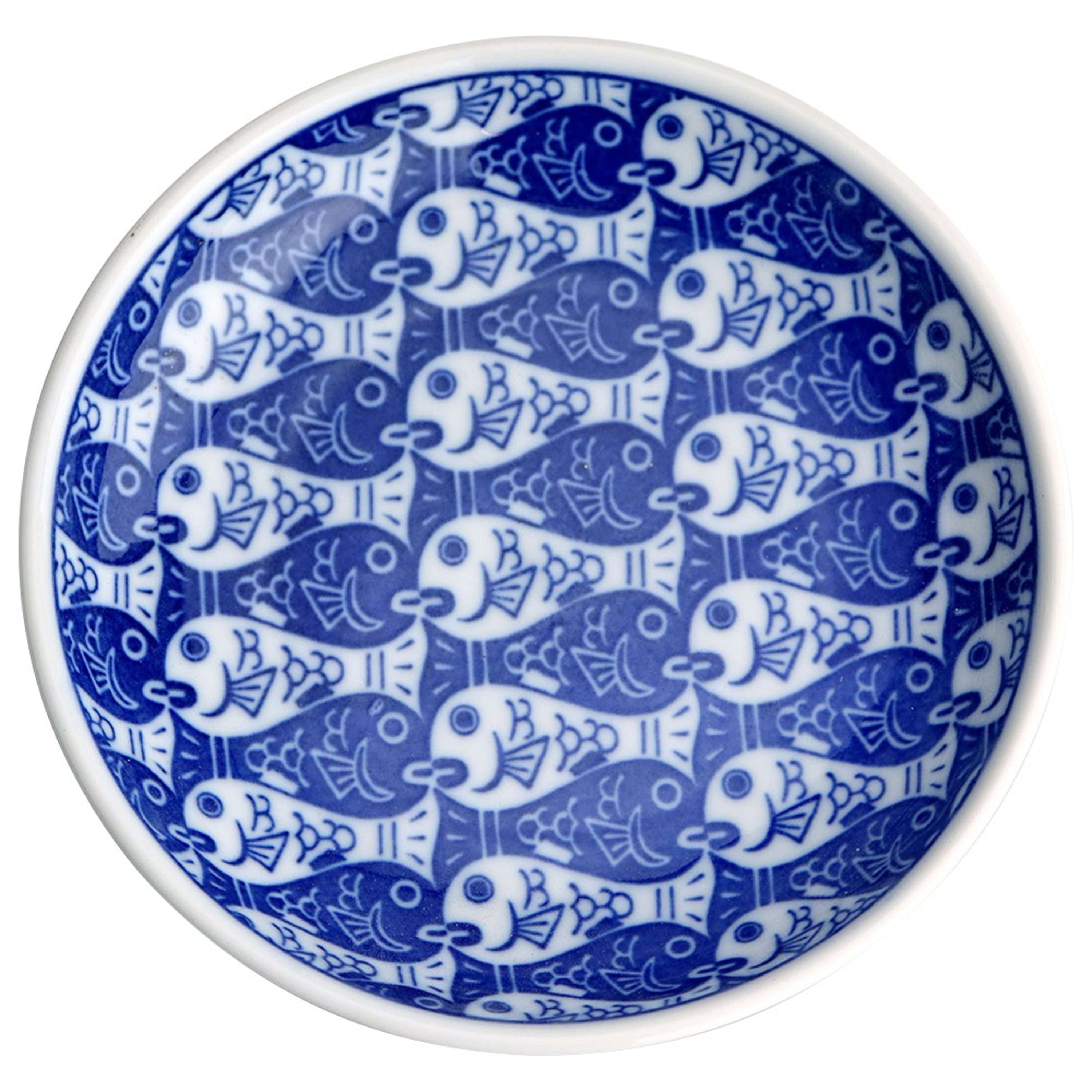 Omotenashi Medetai Plate - Blue & (S) 9x2cm