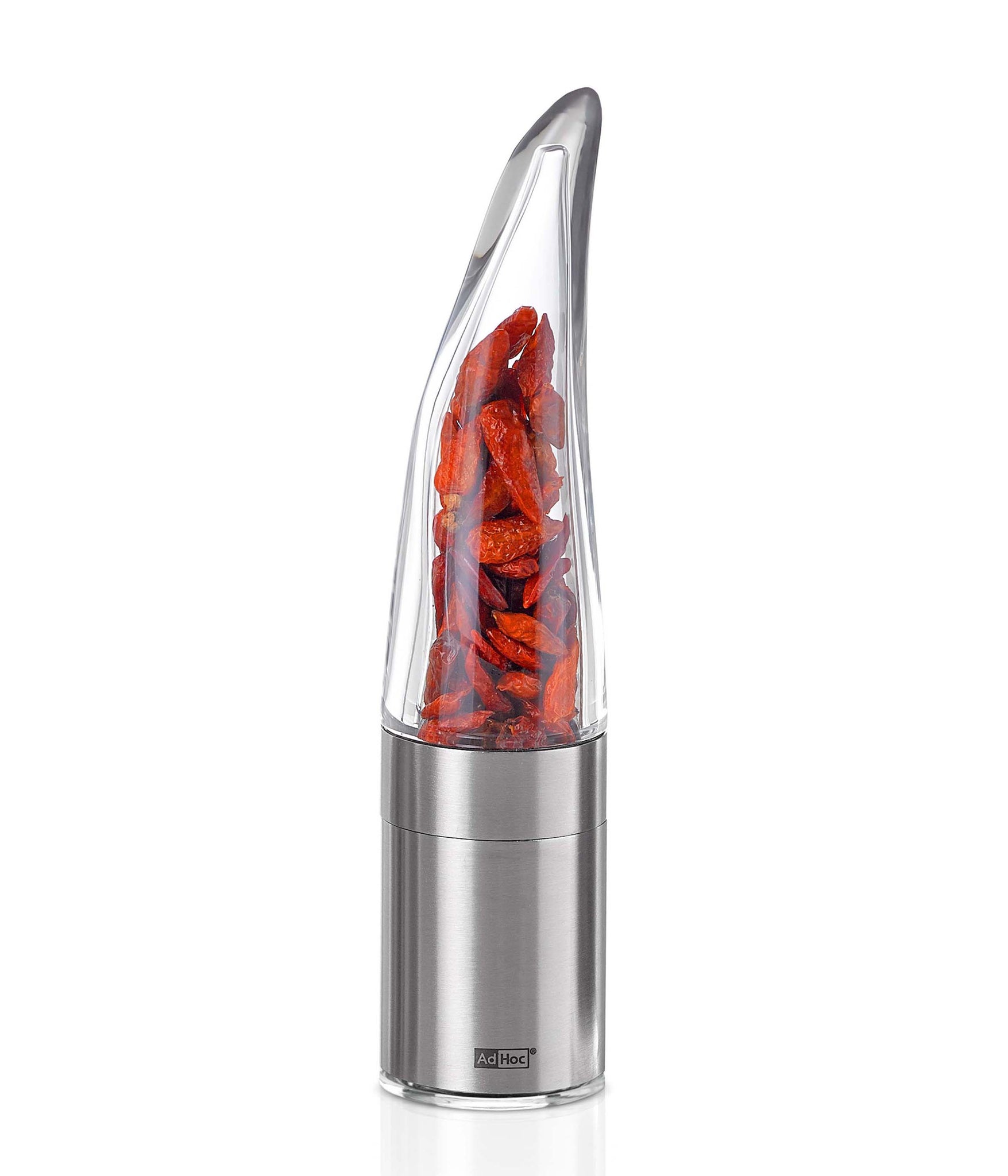 AdHoc Pepe Silver Chili Cutter and Spice Grinder - 20.5cm