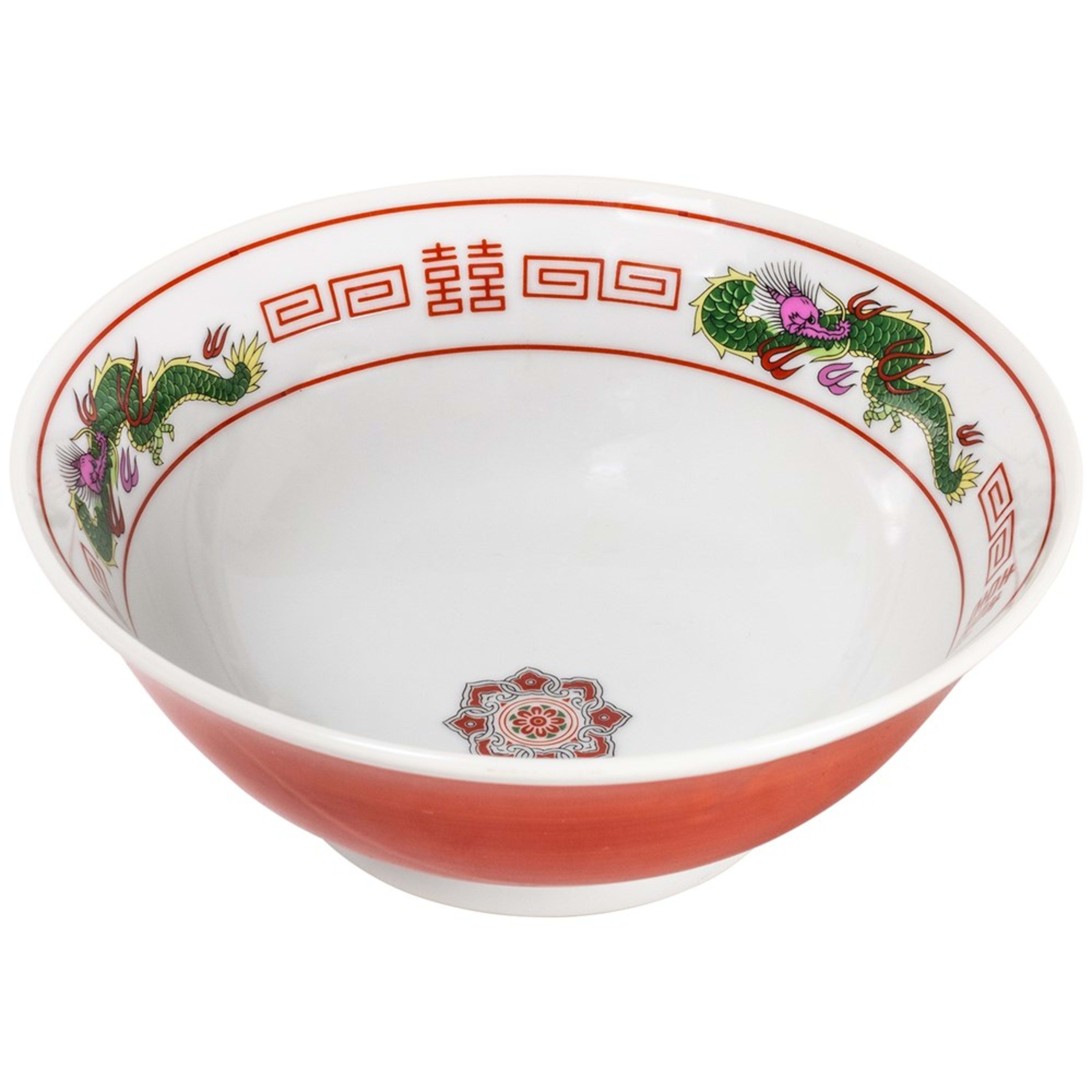 Omotenashi Chuka Dragon Ramen Bowl 19.5x7.5cm - Green
