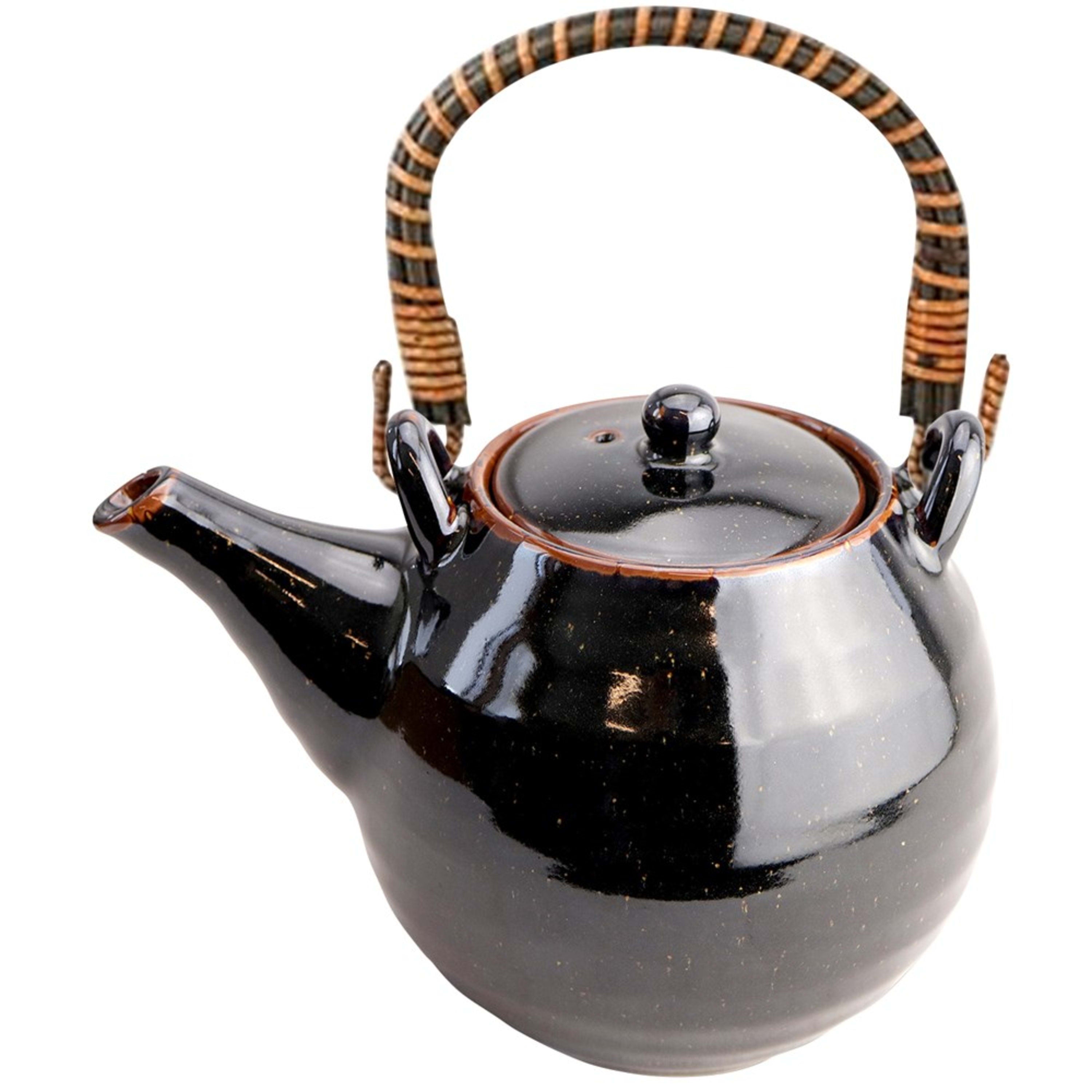 Omotenashi Gifu Teapot - Gloss Brown 500ml Gift Box