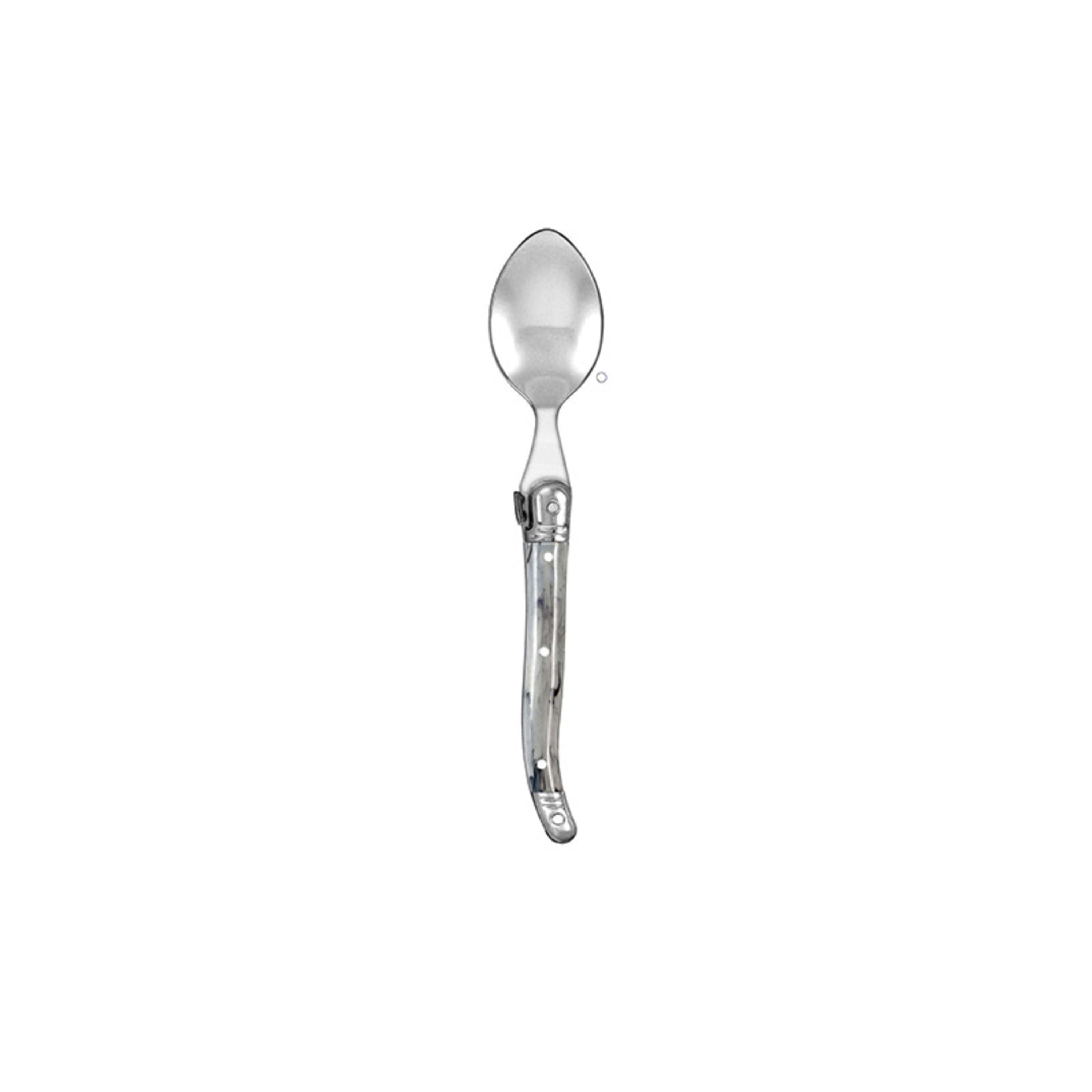 Laguiole Etiquette Teaspoon 12 Pack - Marble Grey