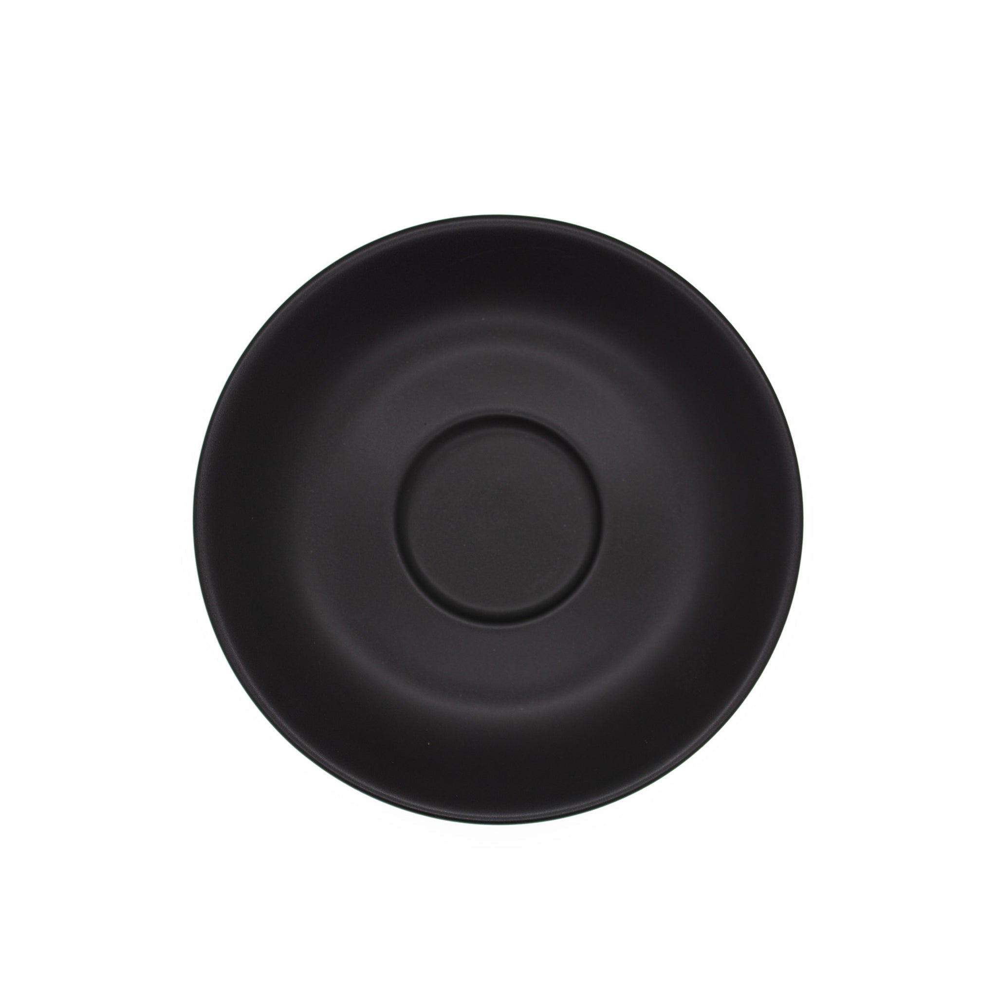 Incafe Matt Black Espresso Saucer 6 Piece