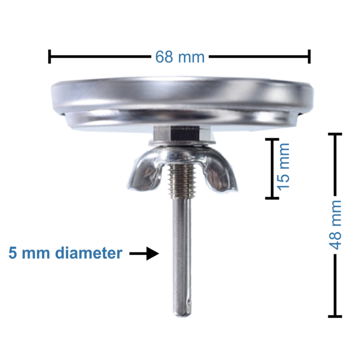 HLP Meat Mate Smoker Gauge Dial Thermometer 68mm