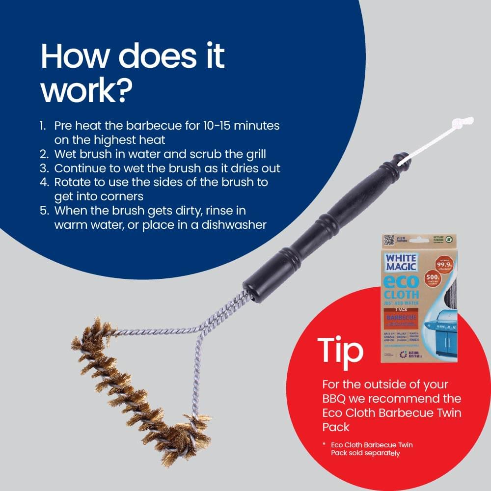 Medium Brass Spiral BBQ Brush