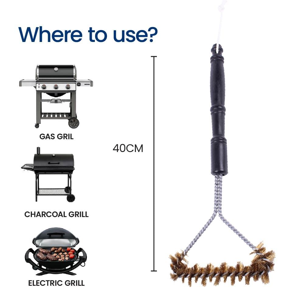 Medium Brass Spiral BBQ Brush