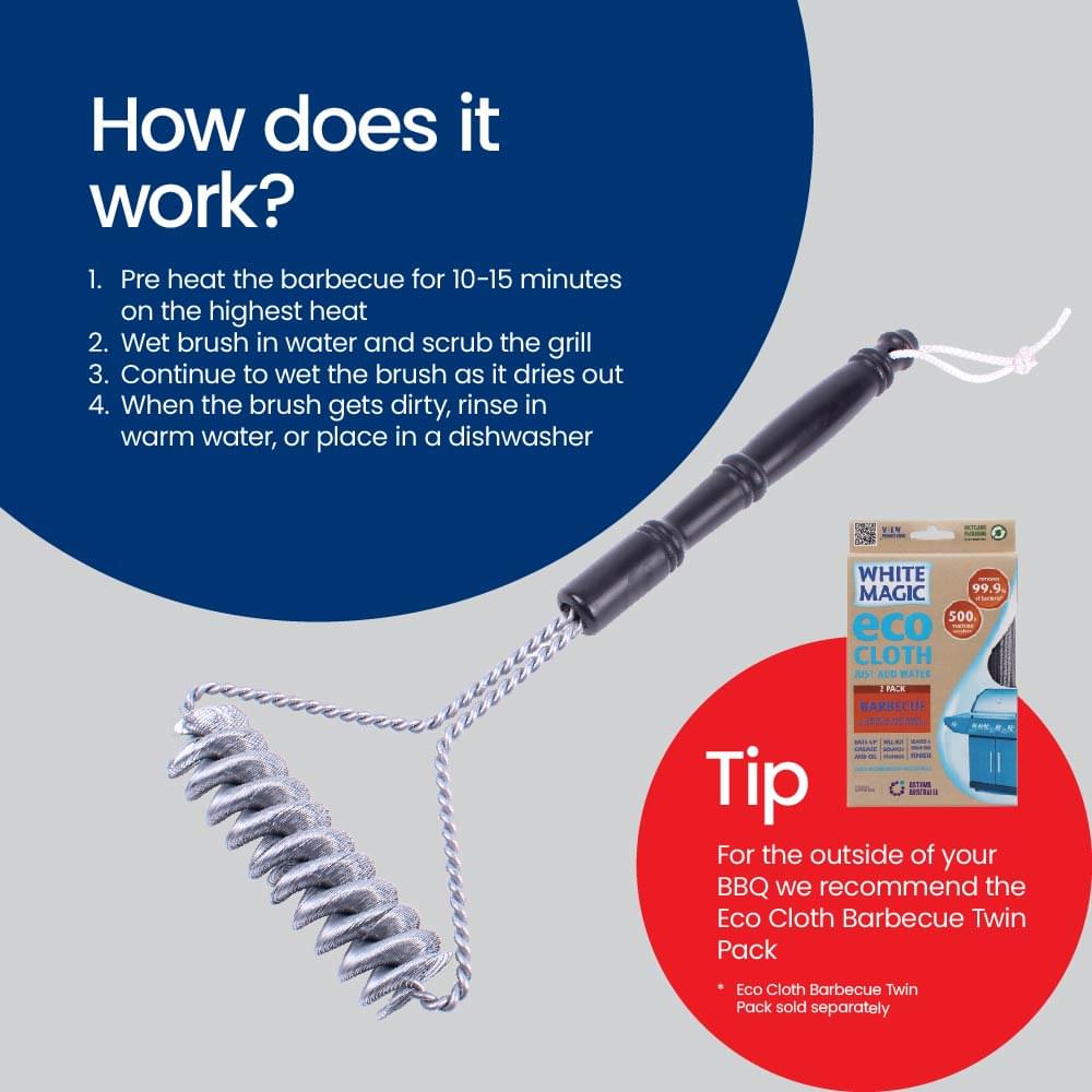 Medium Double Helix Barbecue Brush