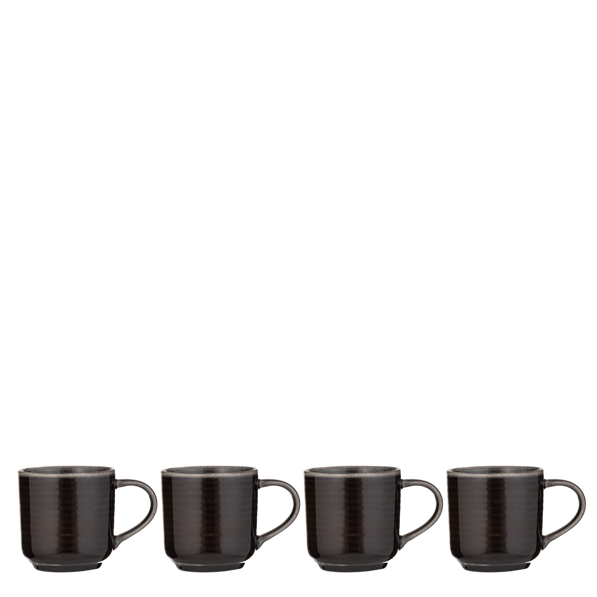 Ladelle Melange Charcoal 4pk Mug