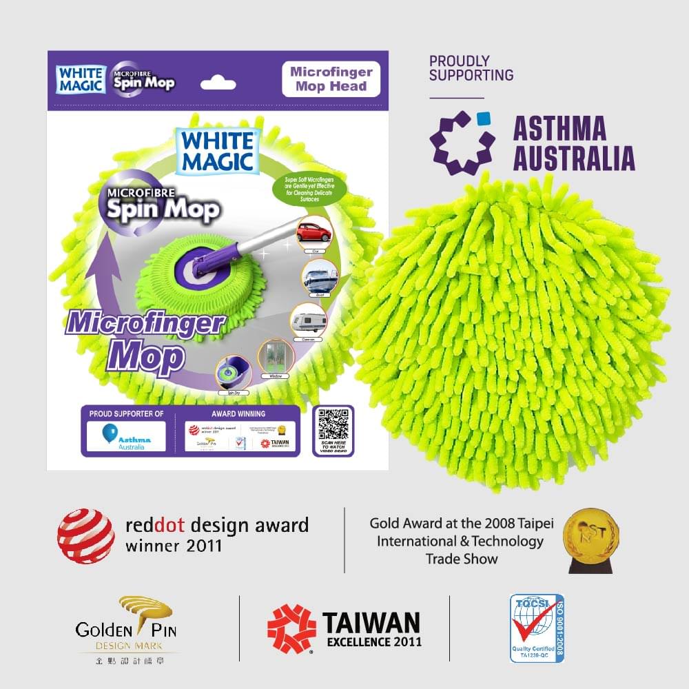 White Magic Microfinger Mop Head