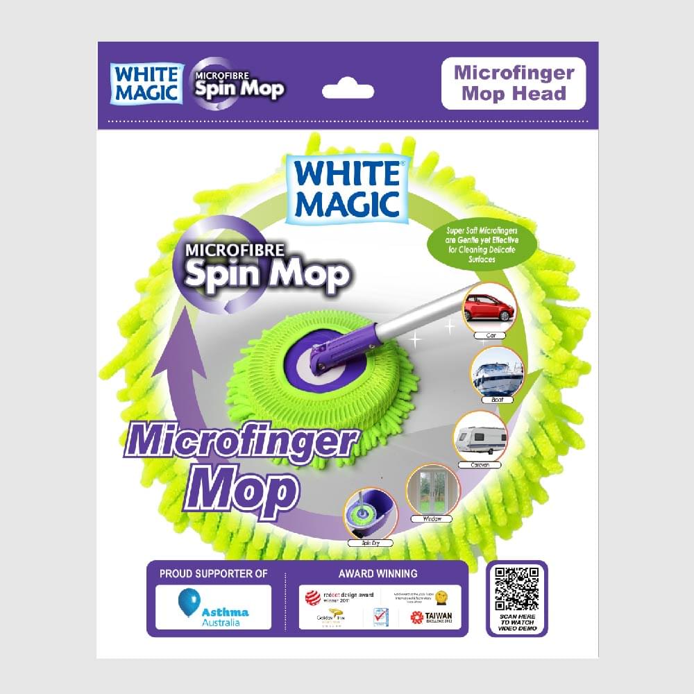White Magic Microfinger Mop Head
