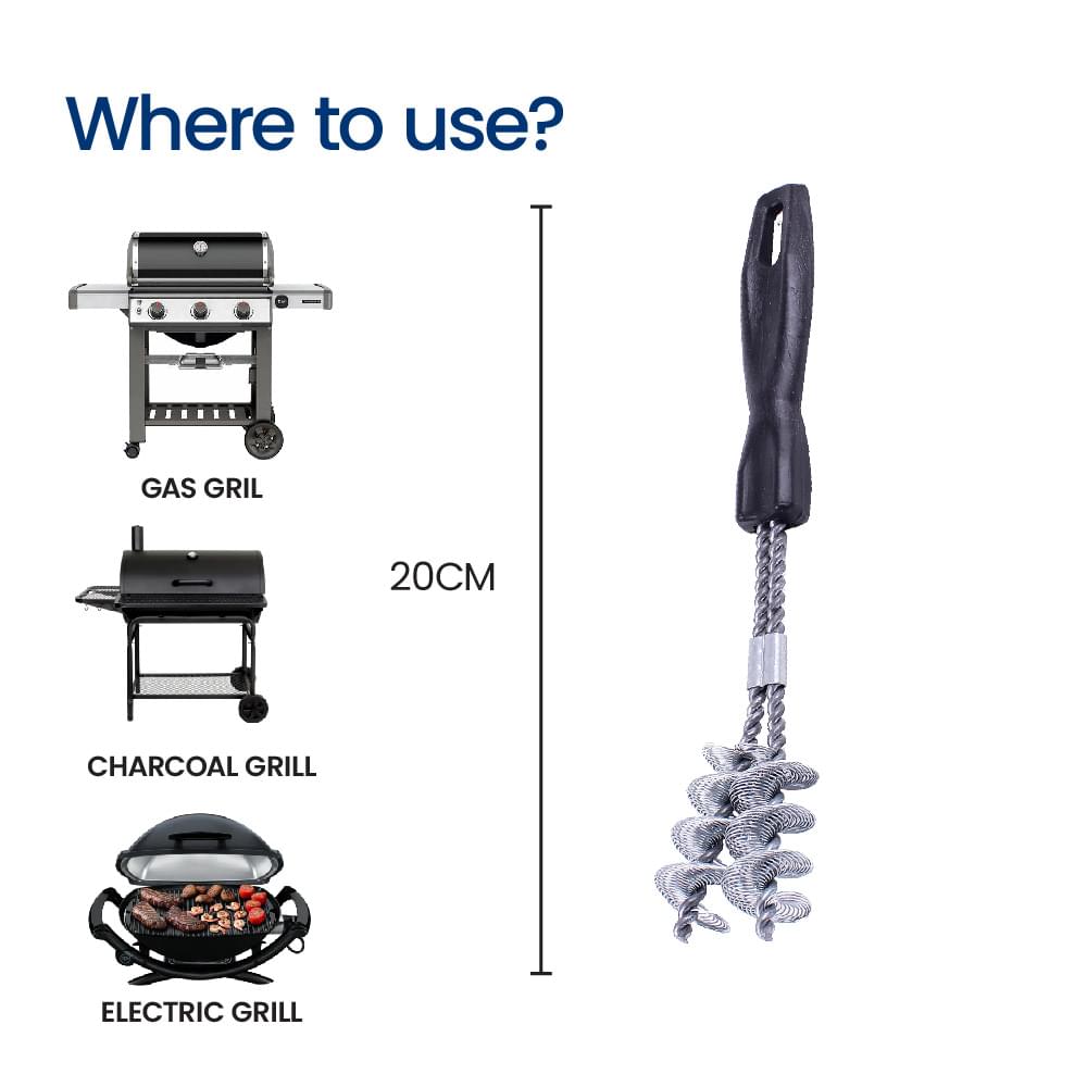Mini Double Helix Barbecue Brush