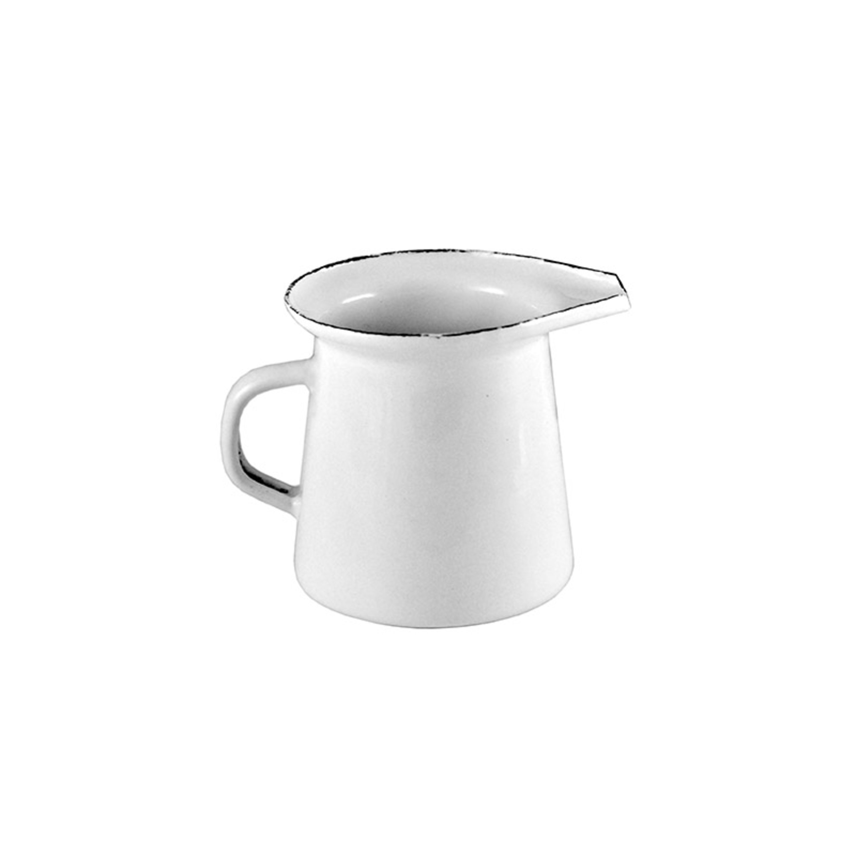 Urban Style Enamelware Mini Milk Jug 125ml - White