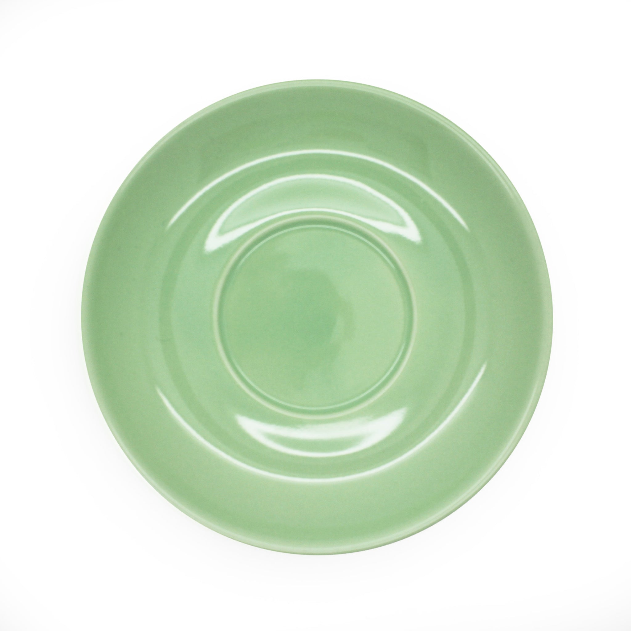 Incafe Pastel Green Bowl Cappuccino Saucer 6 Piece
