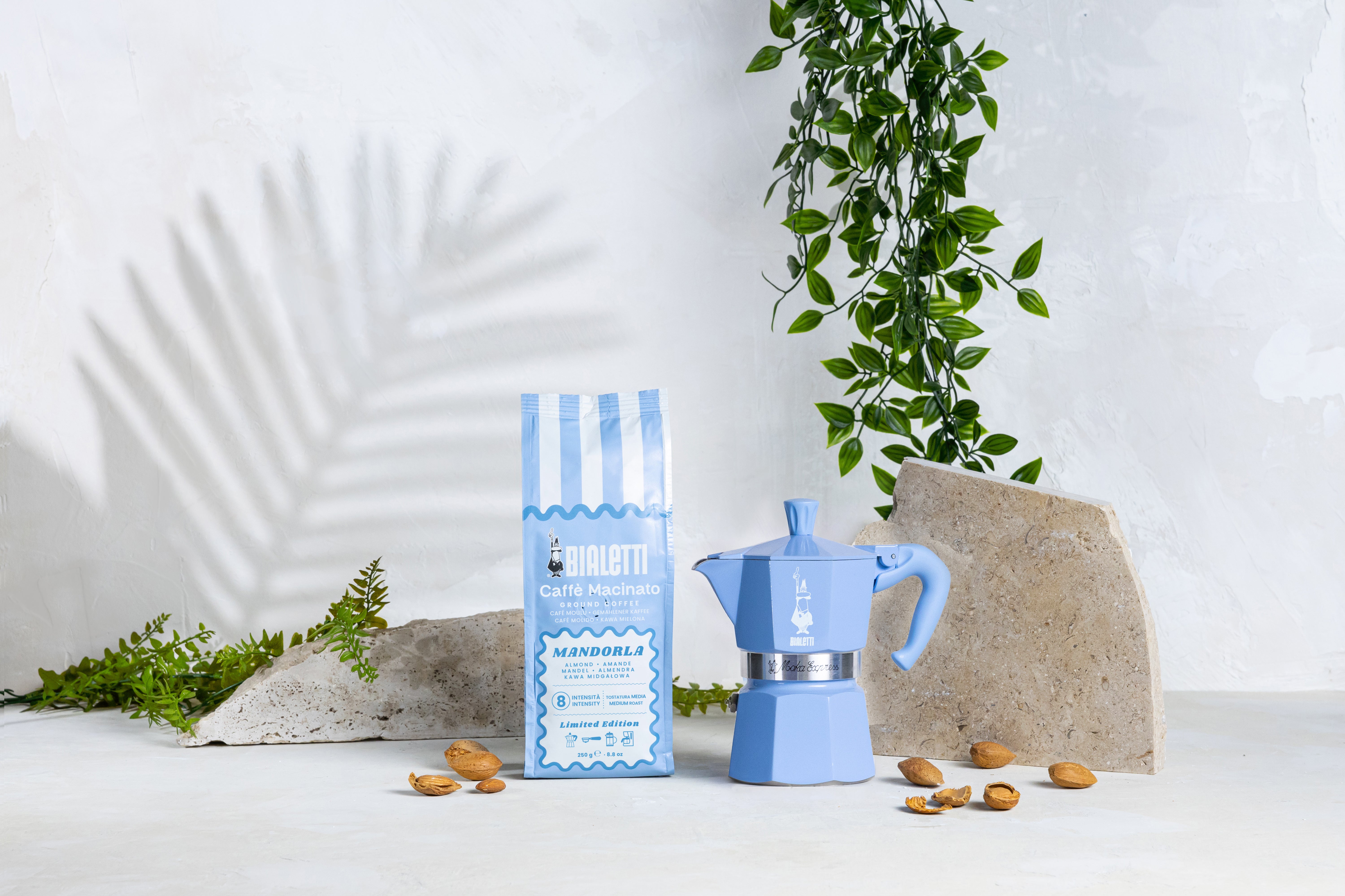 Bialetti Caffè Macinato Mandorla Iced Coffee Gift Set – 250 g
