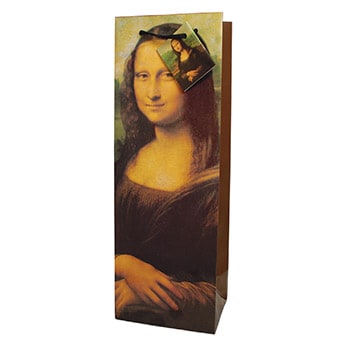 Mona Lisa Gift Bottle Bag (Pack Of 12)