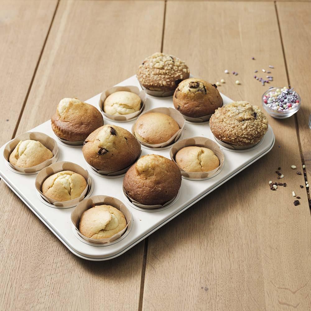 NoStik Silicone Fibreglass Muffin Liner Set of 12