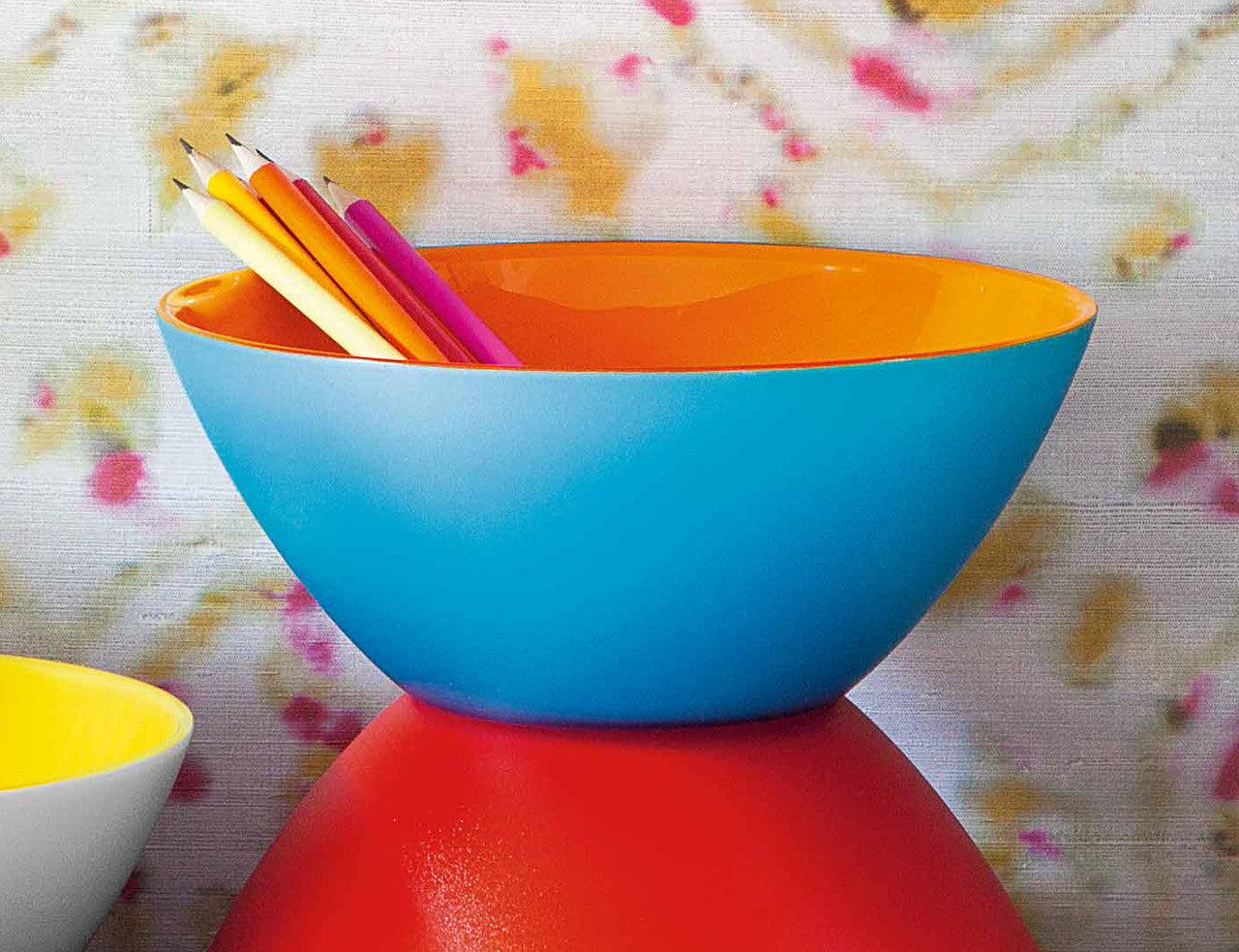 Guzzini Bowl 25cm - Orange/blue