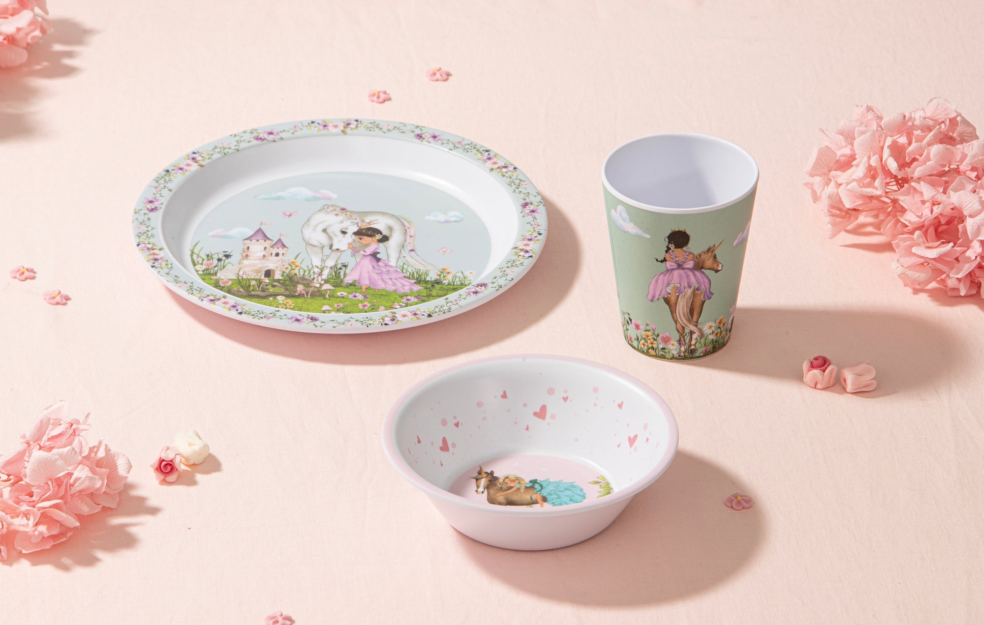 Ashdene My Unicorn 3 Piece Kids Dinner Set
