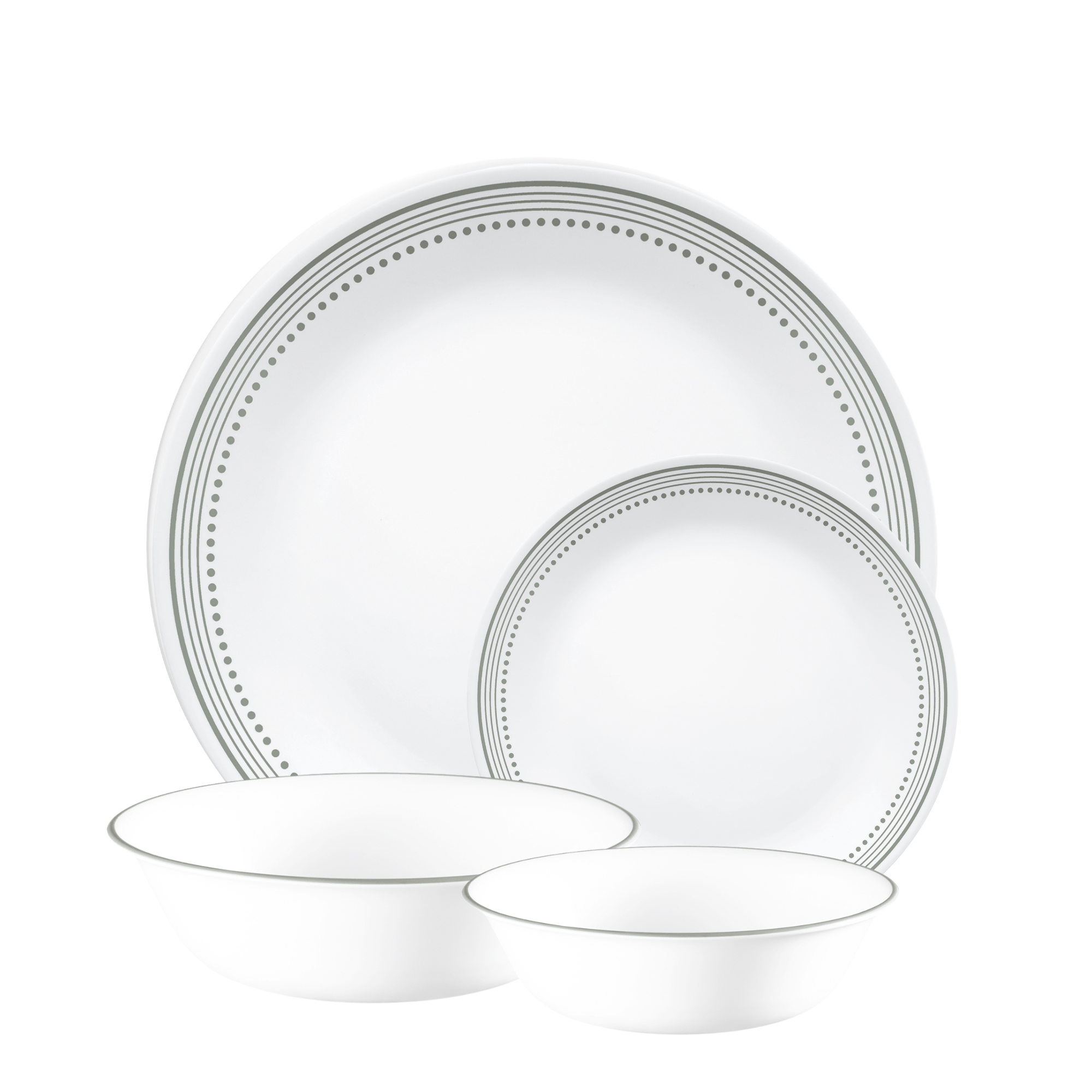 Corelle Mystic Gray 16 Piece Dinner Set