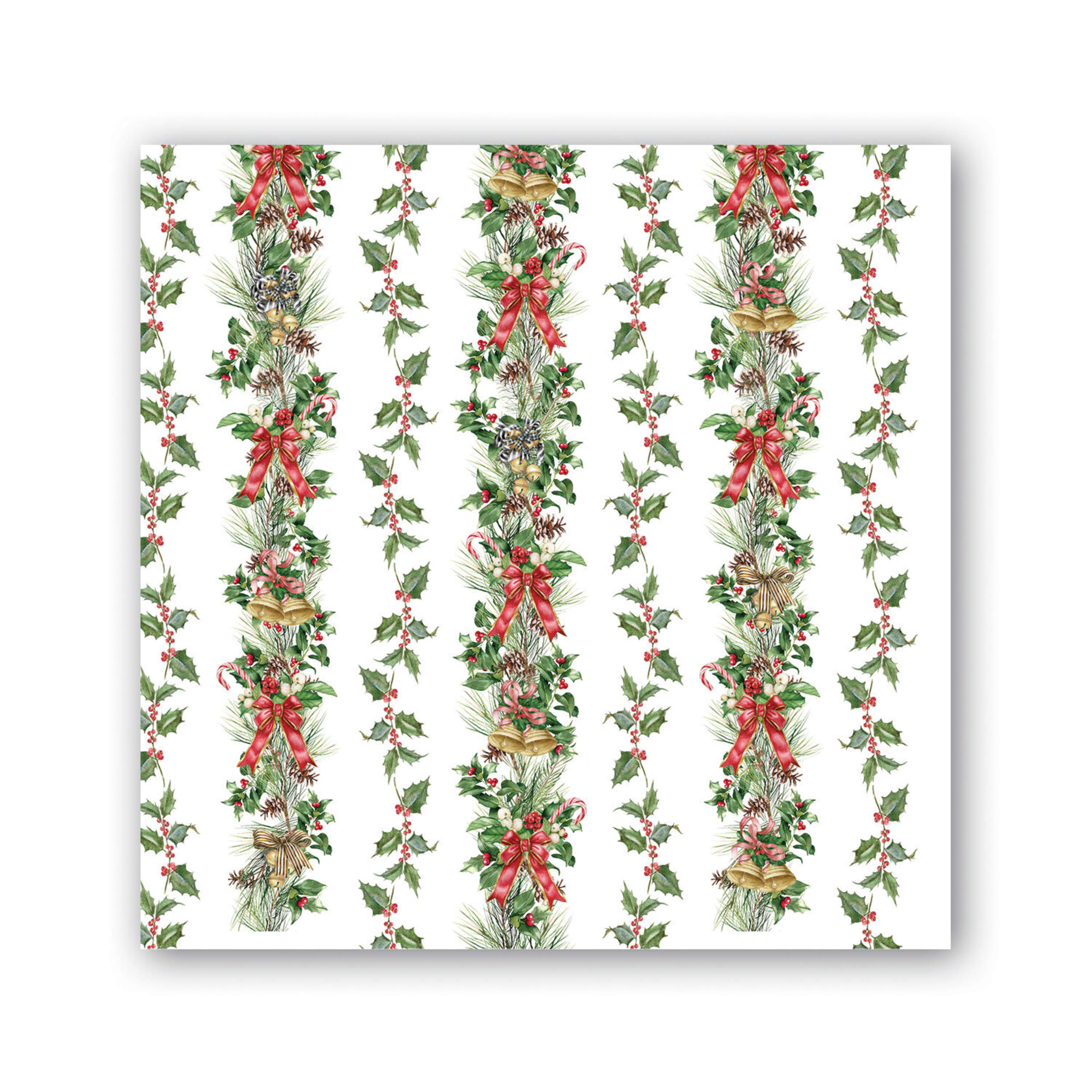Michel Design Works Cocktail Napkins (Pack of 20) Holiday Garland