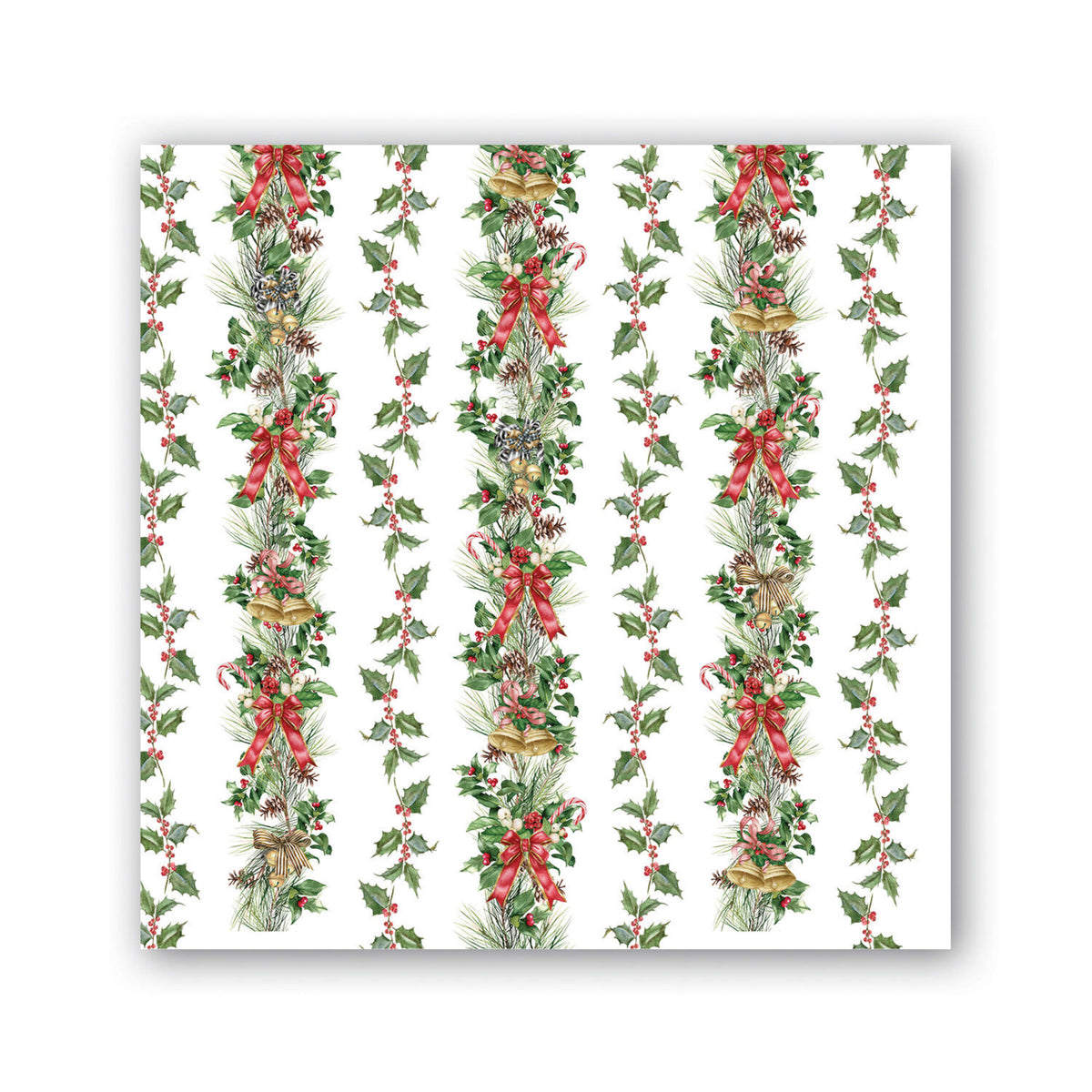 Michel Design Works Cocktail Napkins (Pack of 20) Holiday Garland