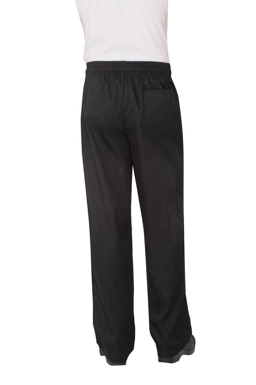 Chef Works Essential Men's Baggy Chef Pants - Black