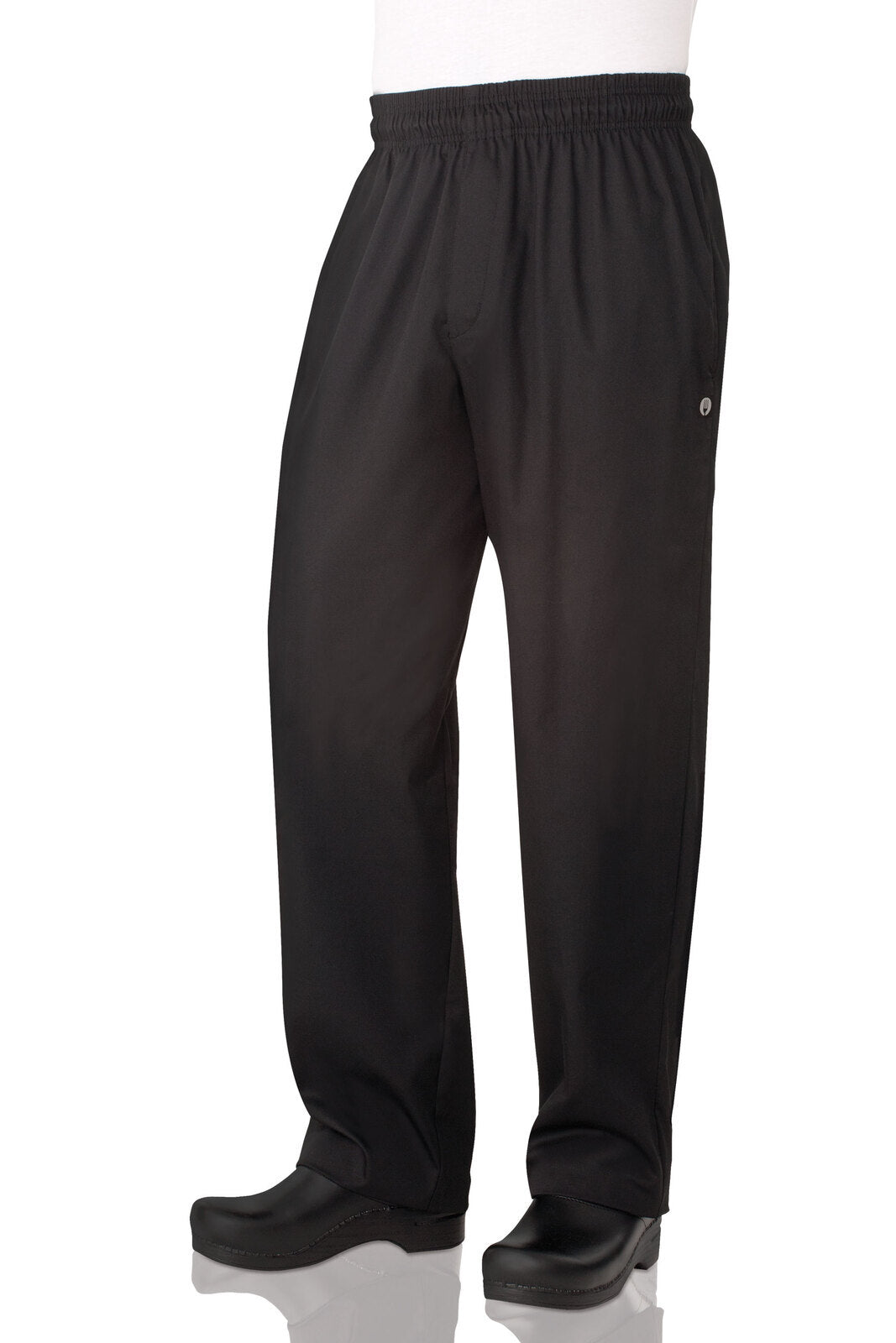 Chef Works Essential Men's Baggy Zip-Fly Chef Pants - Black