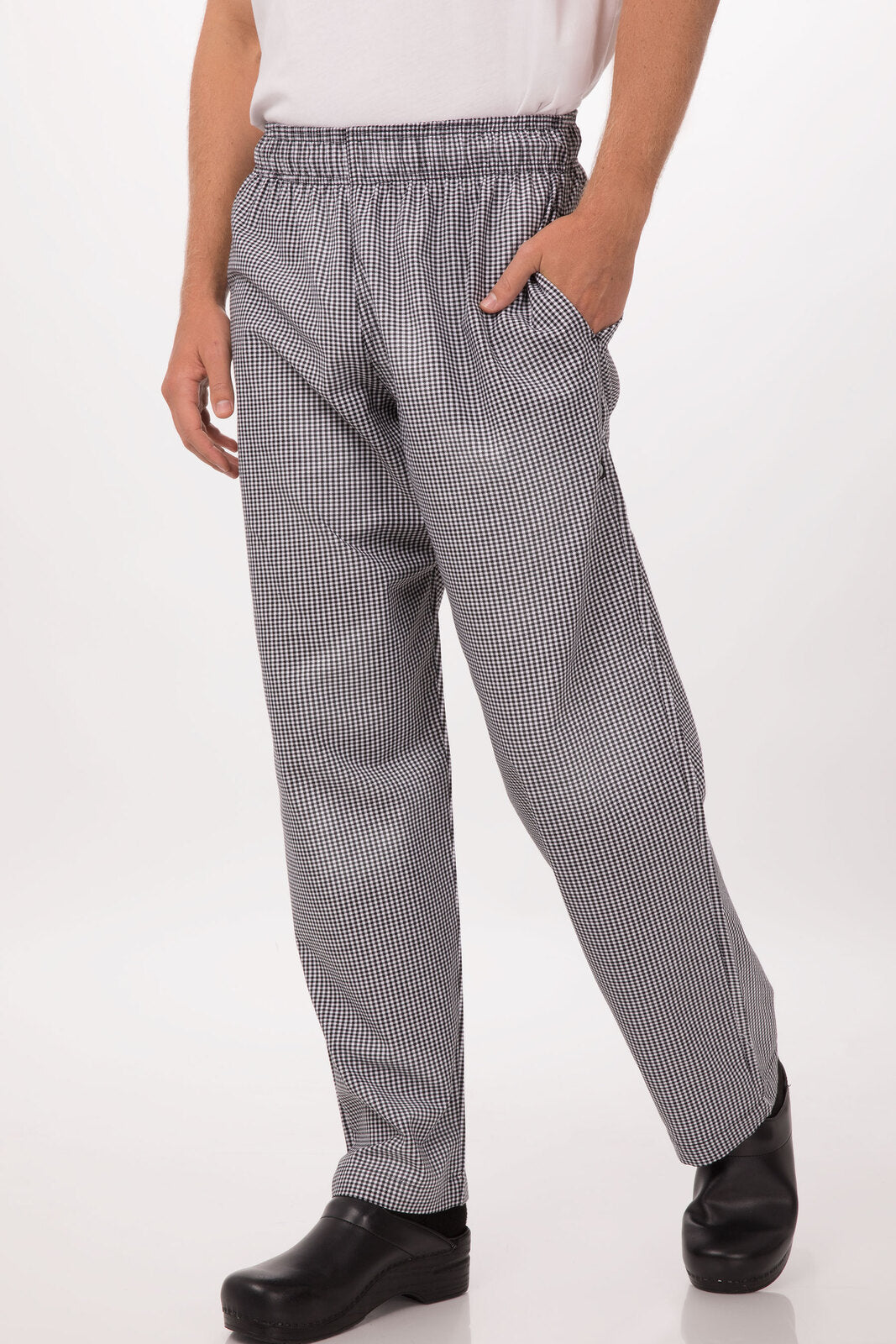 Chef Works Essential Men's Baggy Chef Pants - Small Check