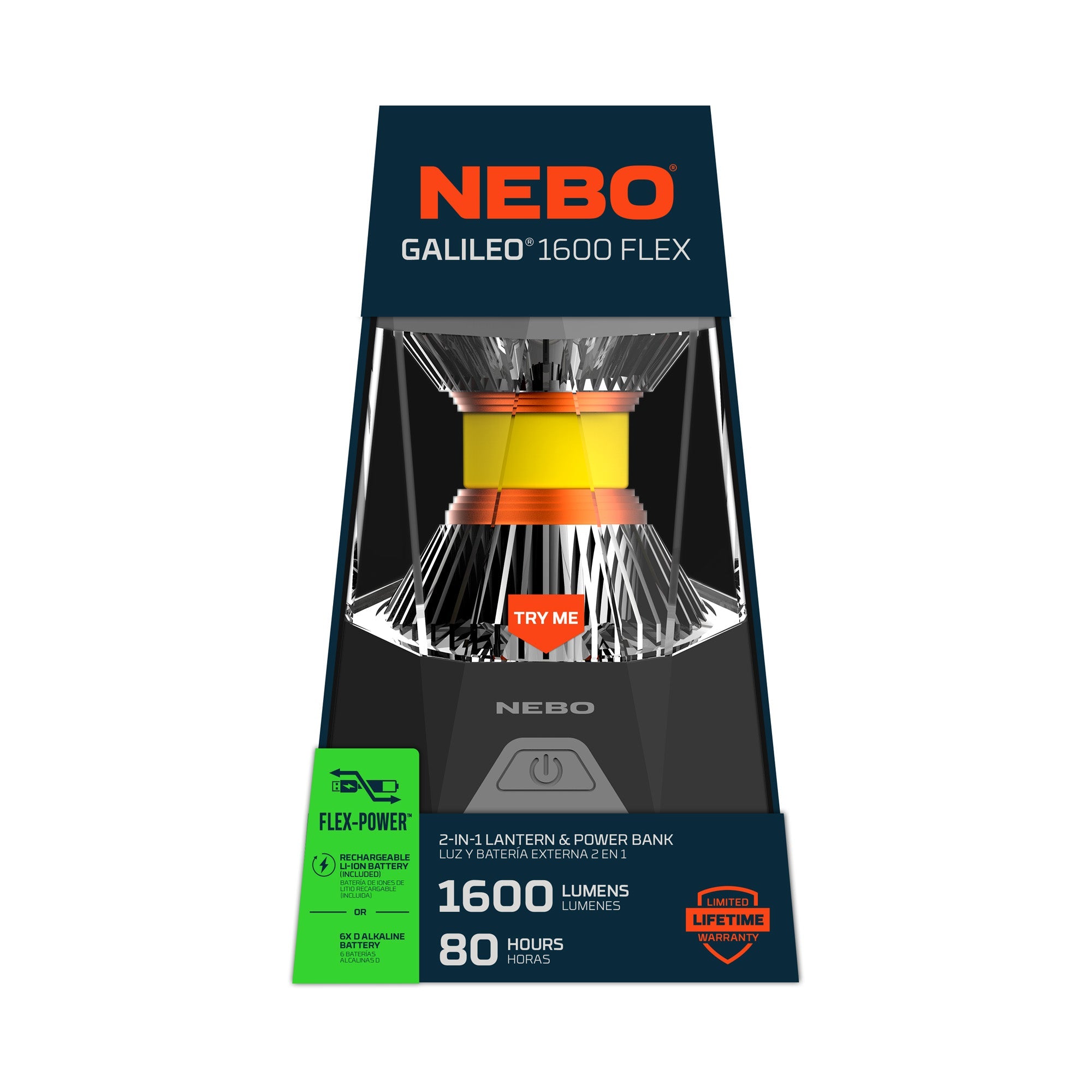 Nebo Galileo 1600 Rechargeable Lantern and Power Bank