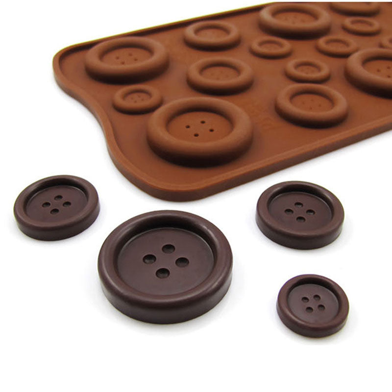 Bake Group Buttons Silicone Chocolate Mould