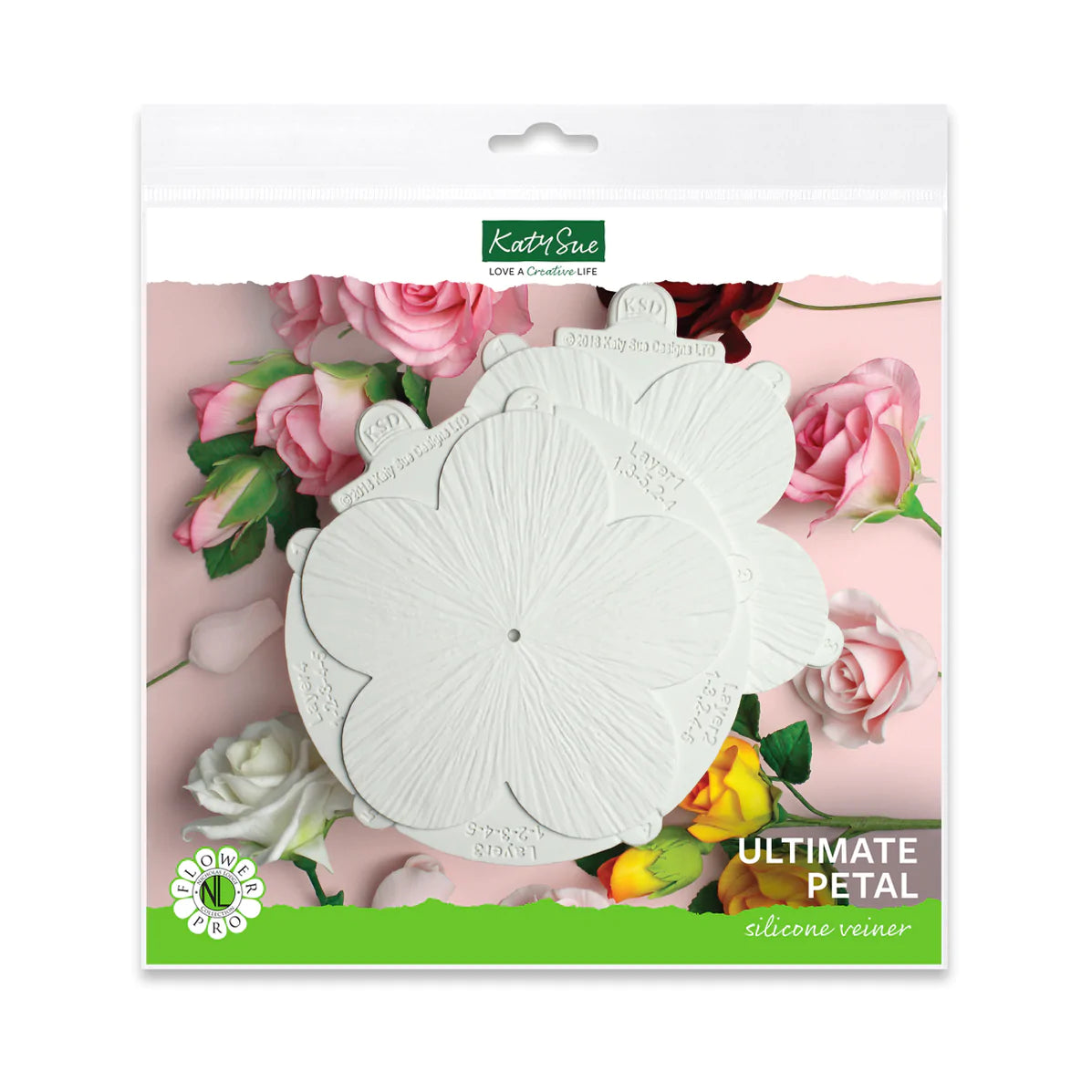 Katy Sue Silicone Mould Ultimate Petal Veiner