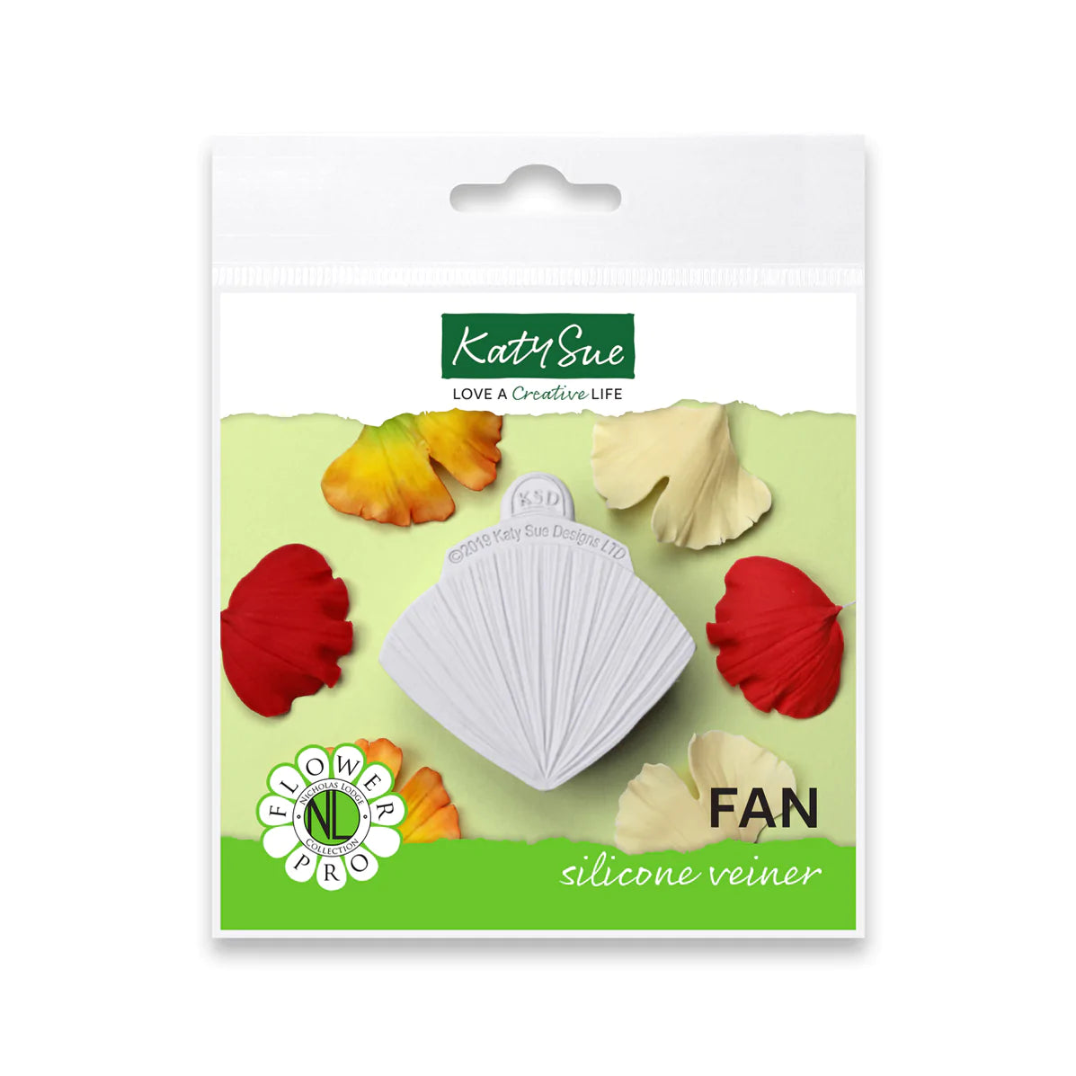 Katy Sue Silicone Mould Veiner Fan