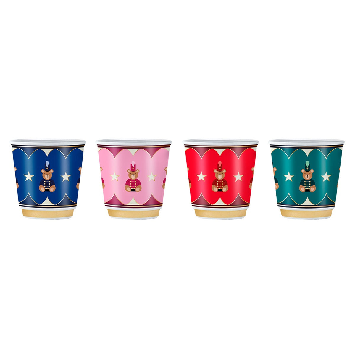 Bialetti Magico Ricordo Cups Teddy Bear – Set of 4