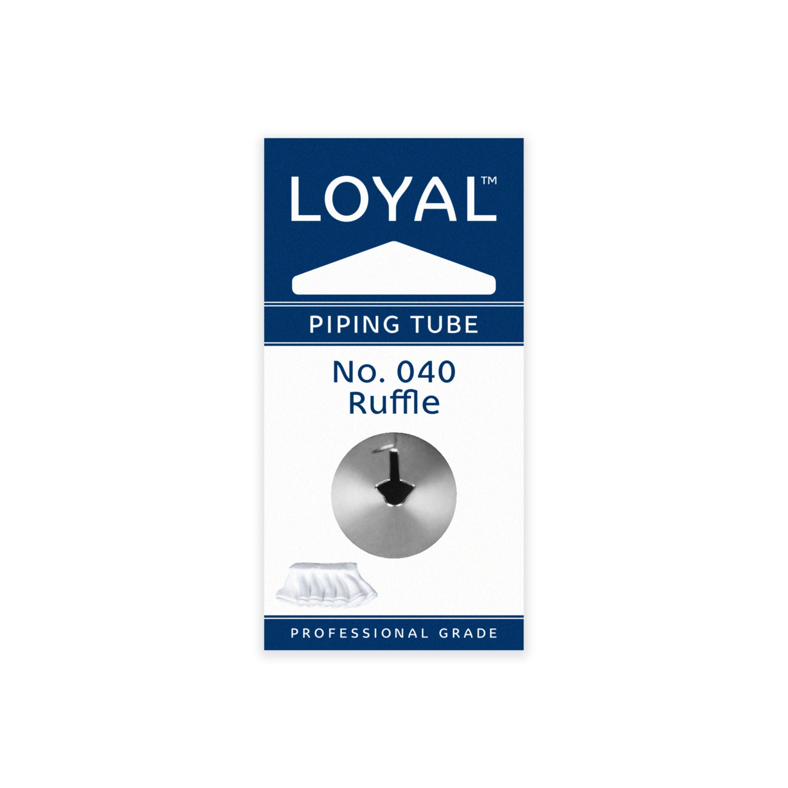 LOYAL Piping Tip No. 40 Ruffle Stainless Steel