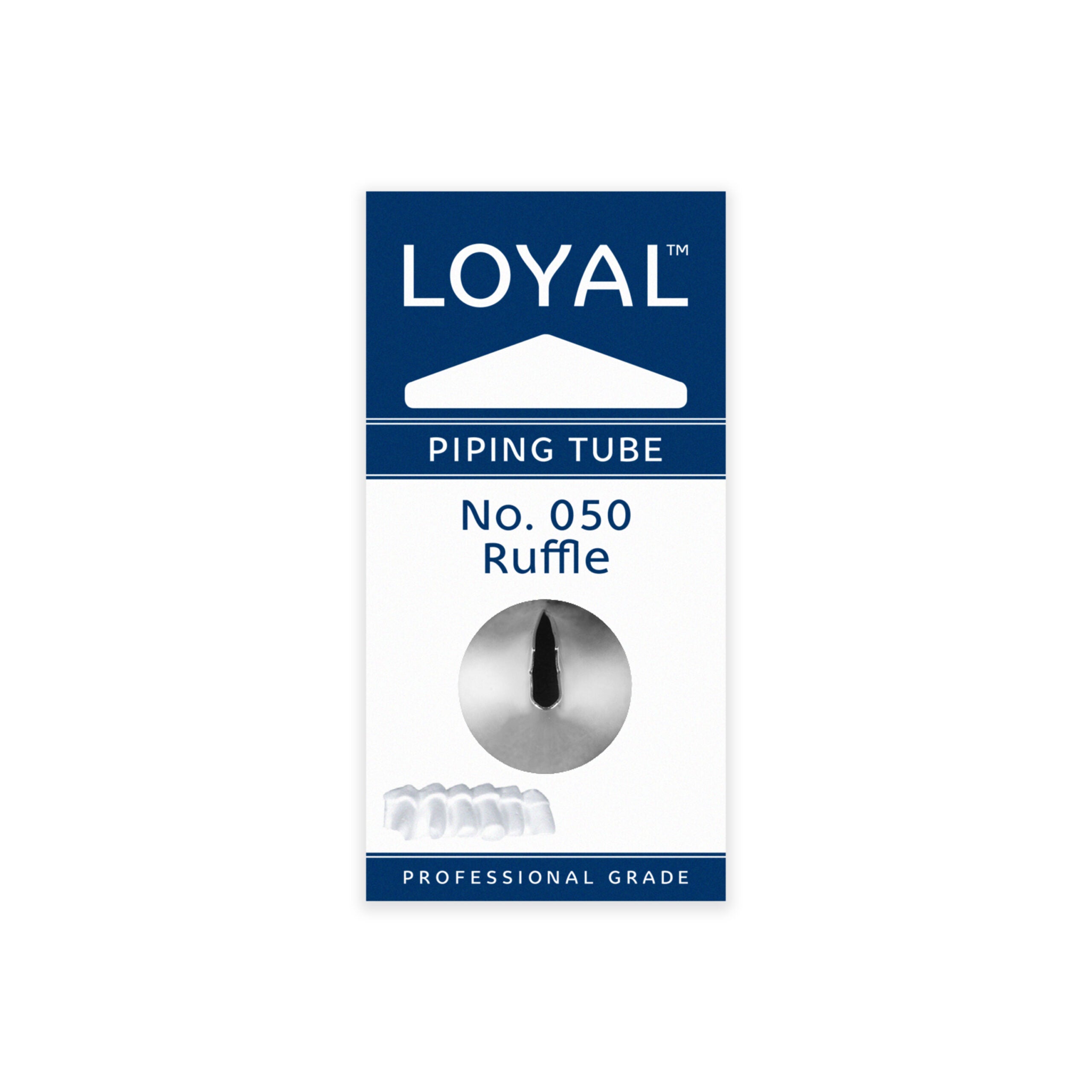 LOYAL Piping Tip No. 50 Ruffle Stainless Steel