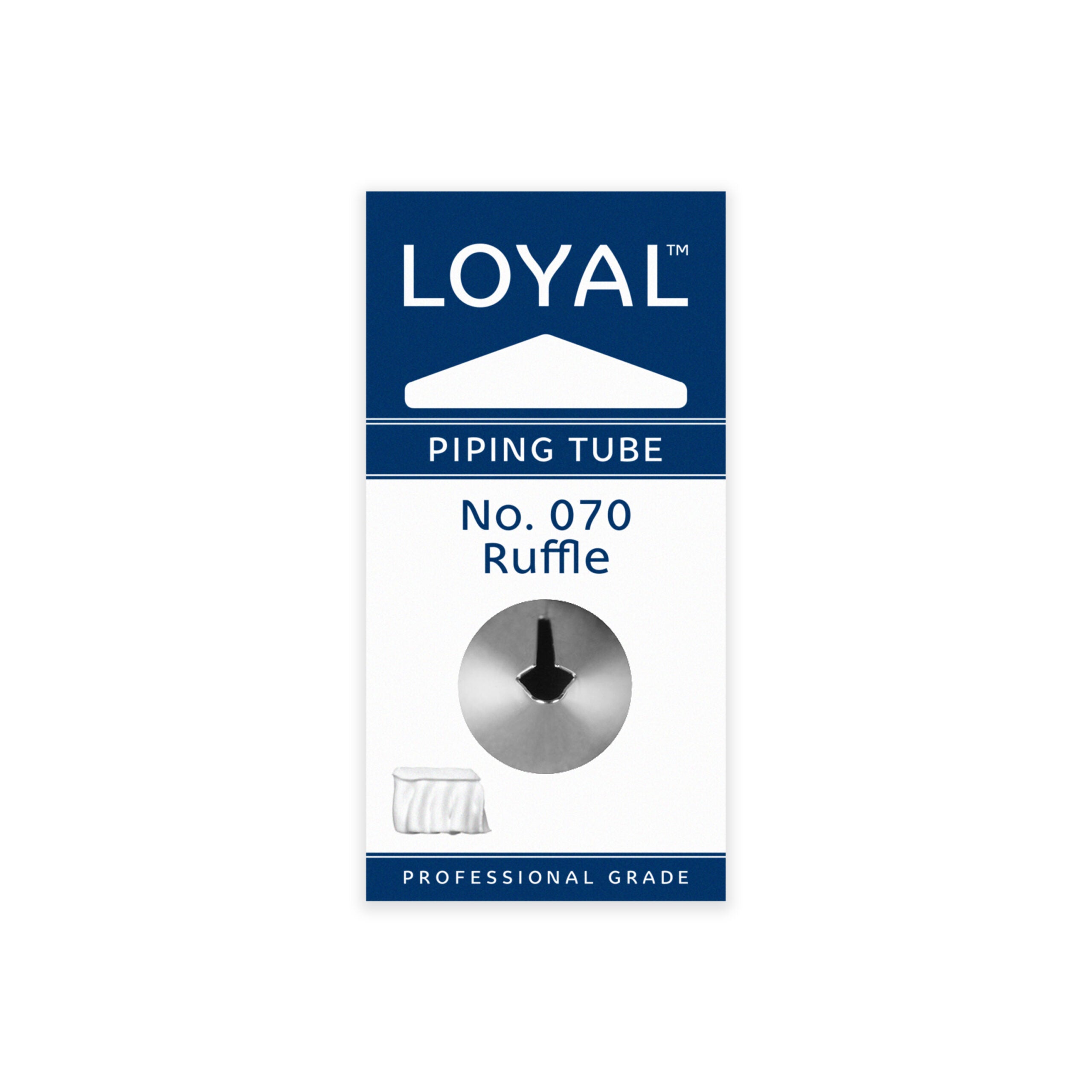 LOYAL Piping Tip No. 70 Ruffle Stainless Steel