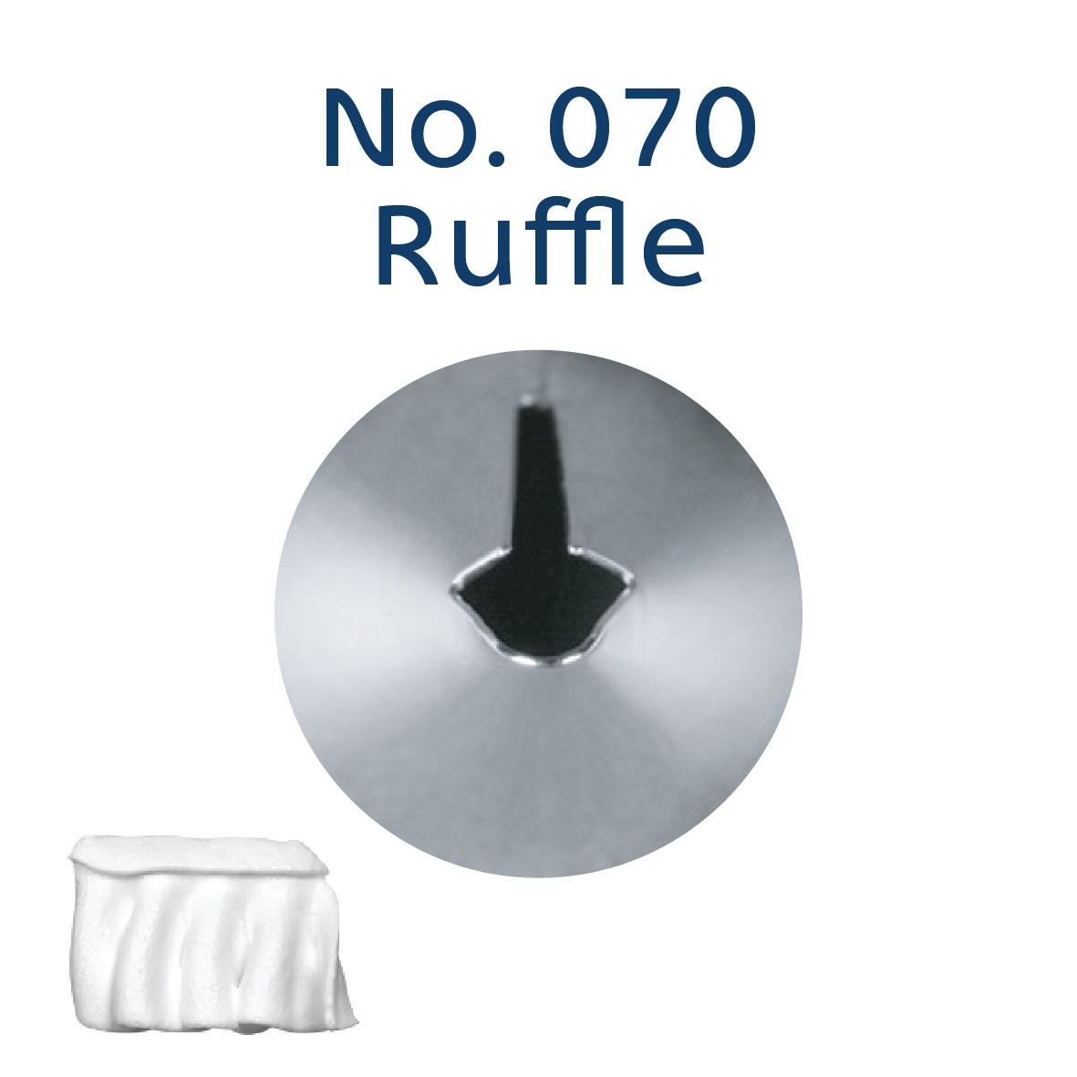 LOYAL Piping Tip No. 70 Ruffle Stainless Steel