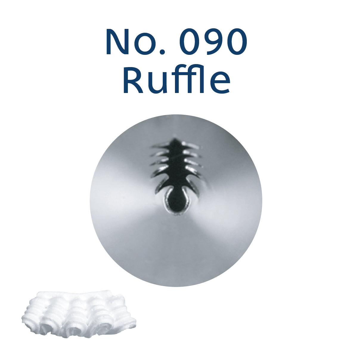 LOYAL Piping Tip No. 90 Ruffle Stainless Steel