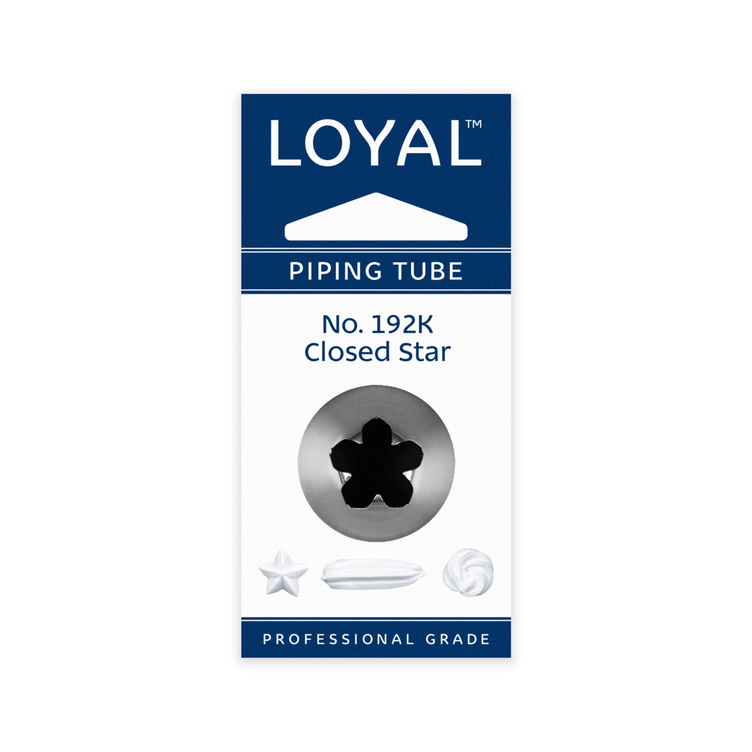 LOYAL Piping Tip No. 192K Closed Star Stainless Steel