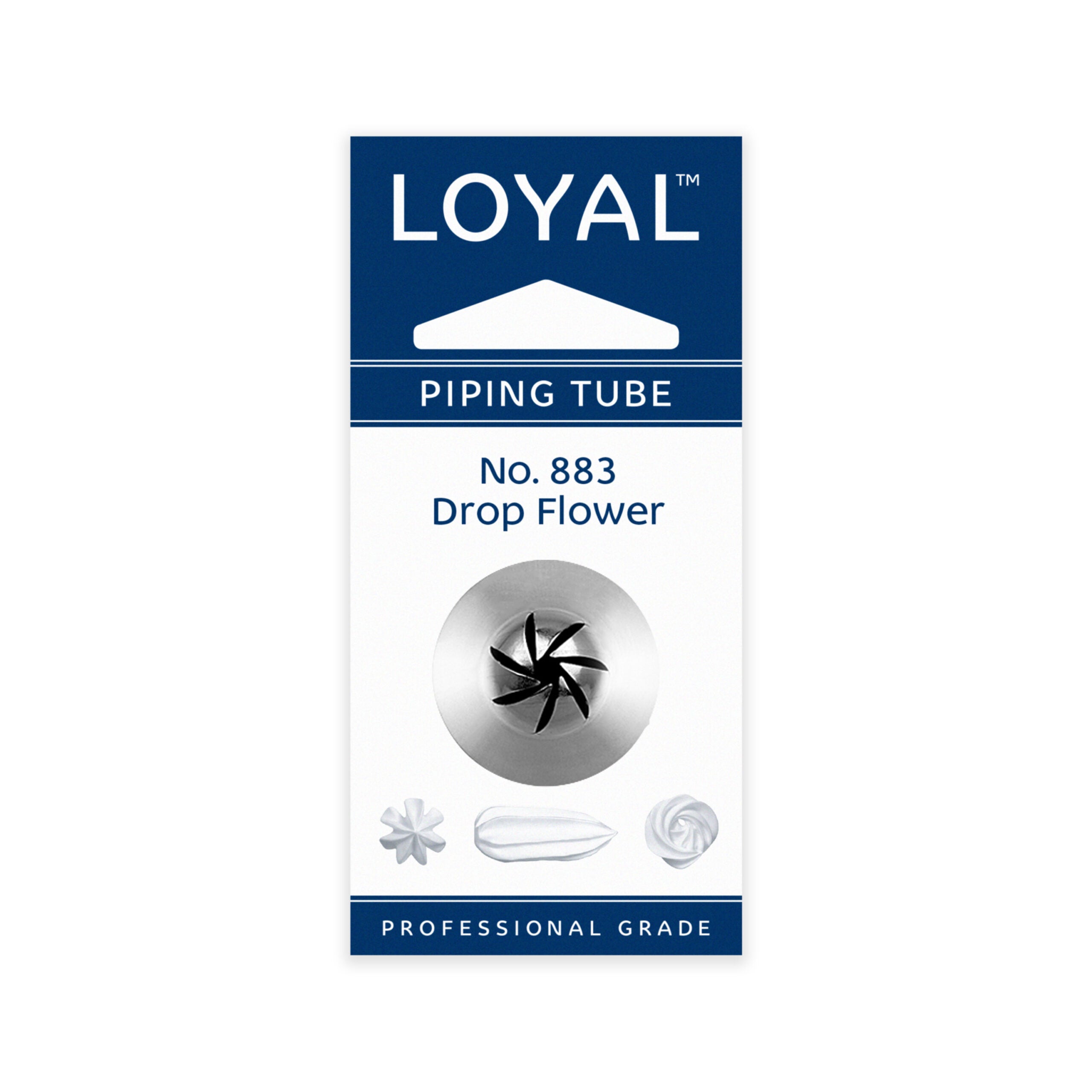 LOYAL Piping Tip No. 883 Drop Flower Stainless Steel