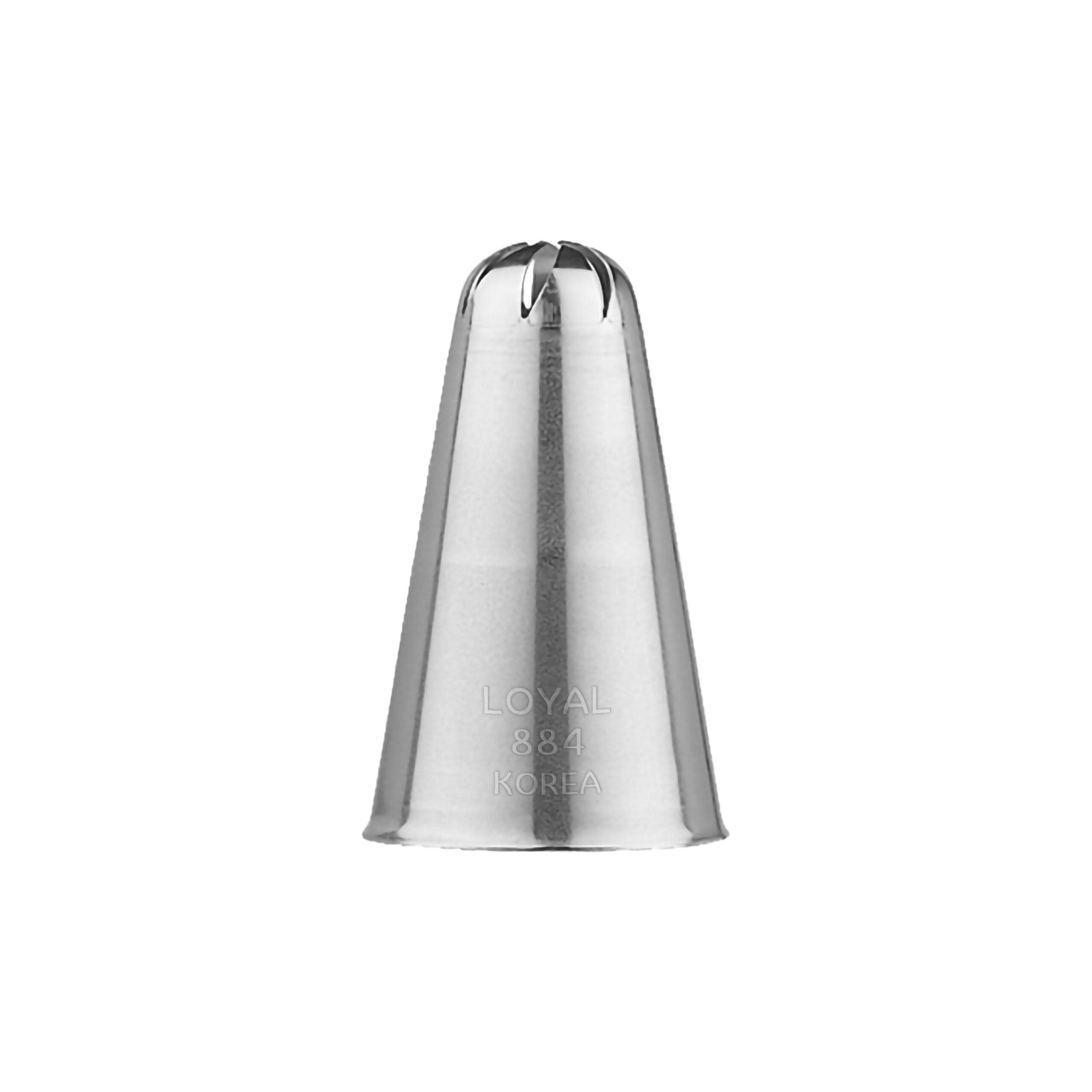 LOYAL Piping Tip No. 884 Drop Flower Stainless Steel