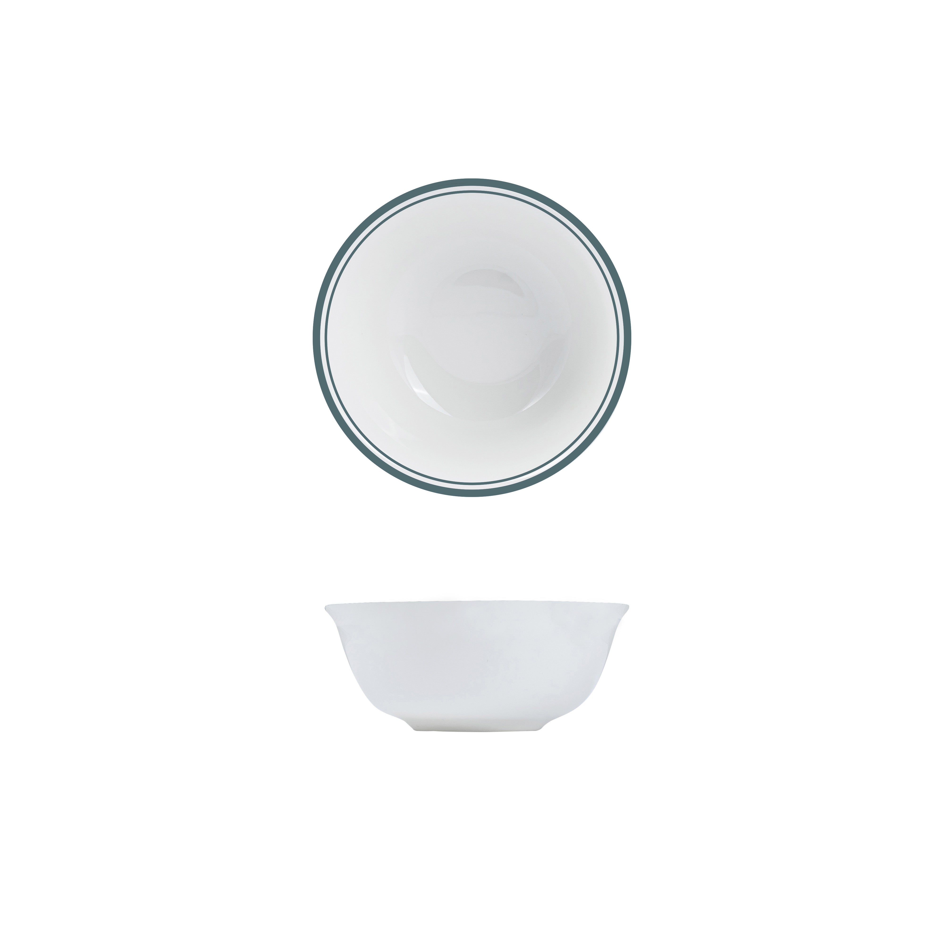RAK Nano Cru Green Rice Bowl (156mm 580ml - Green Double Line)