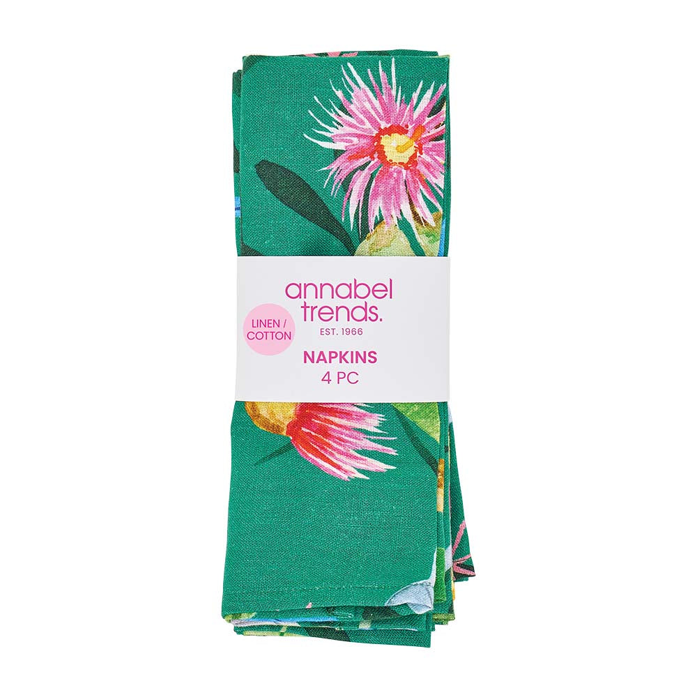 Annabel Trends Linen Cotton Napkin Set Gum Blossom