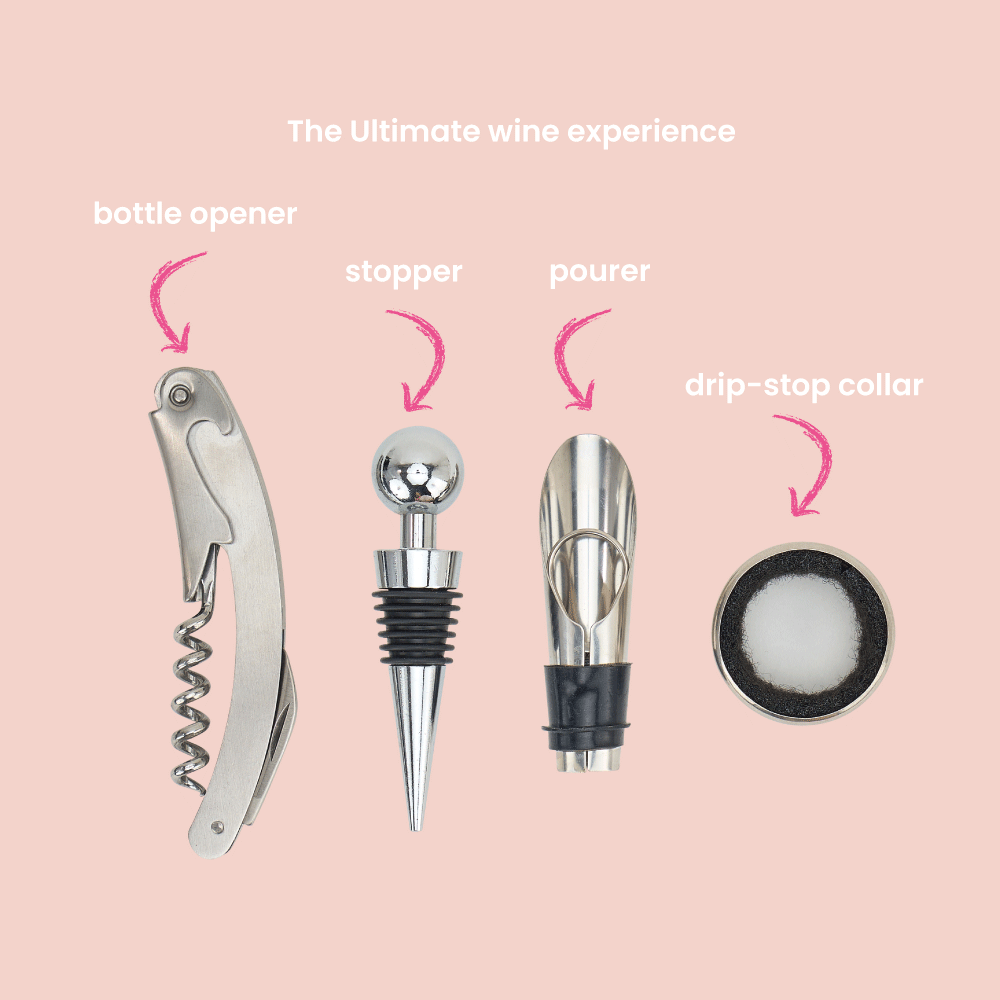 Annabel Trends Wine Set 4pc