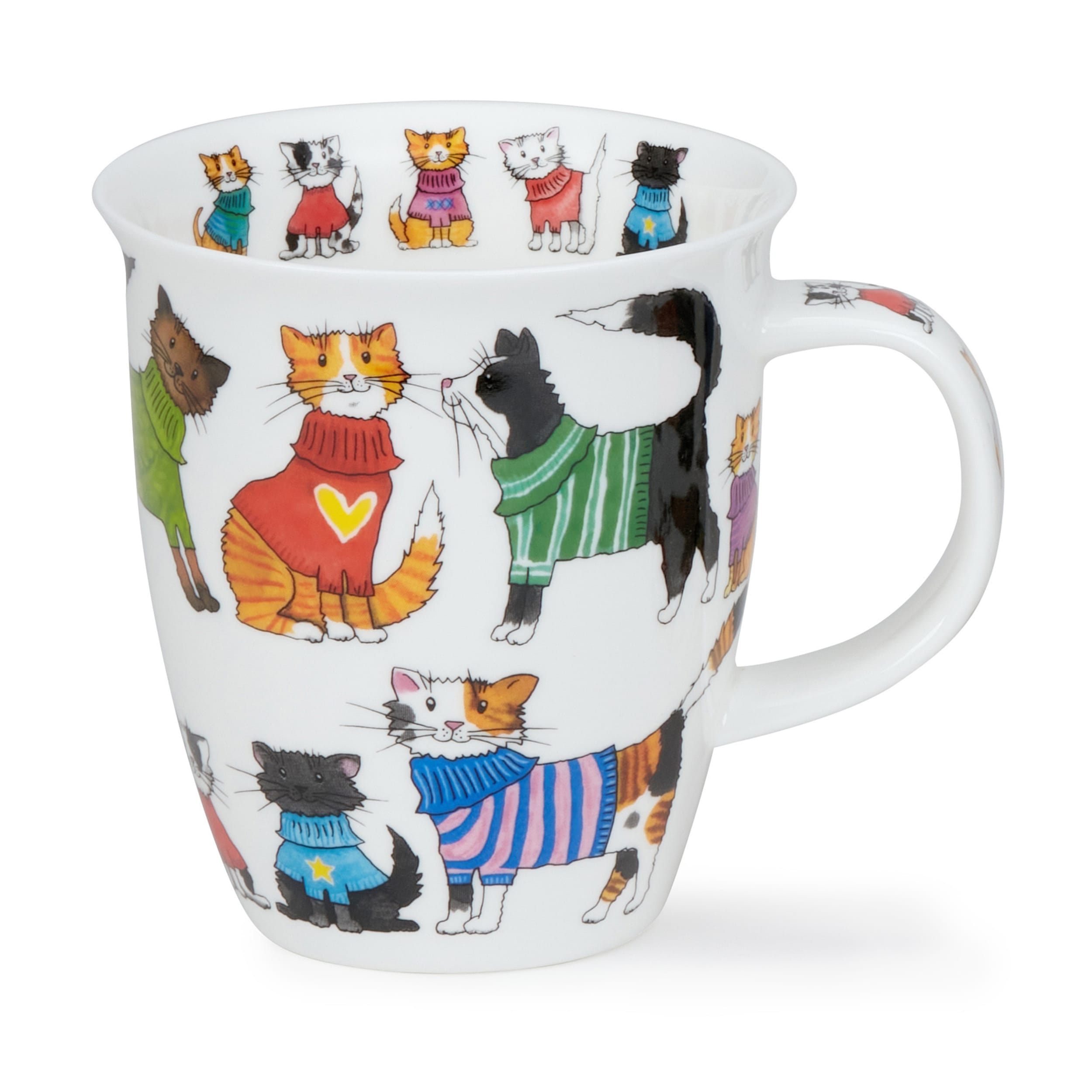 Dunoon Nevis Knitwits Cat Mug 480ml