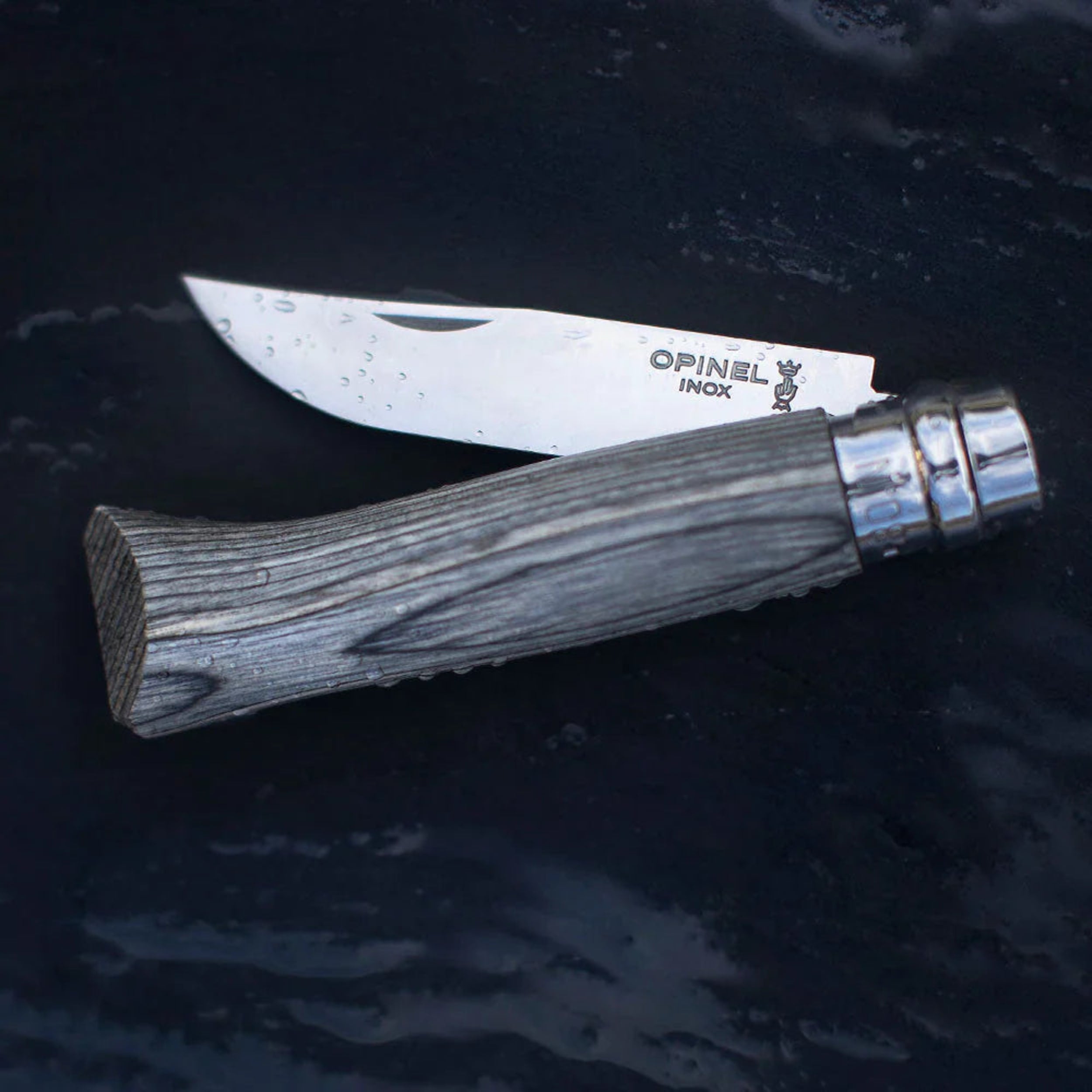 Opinel No.08 Laminated Birch Folding Knife Red