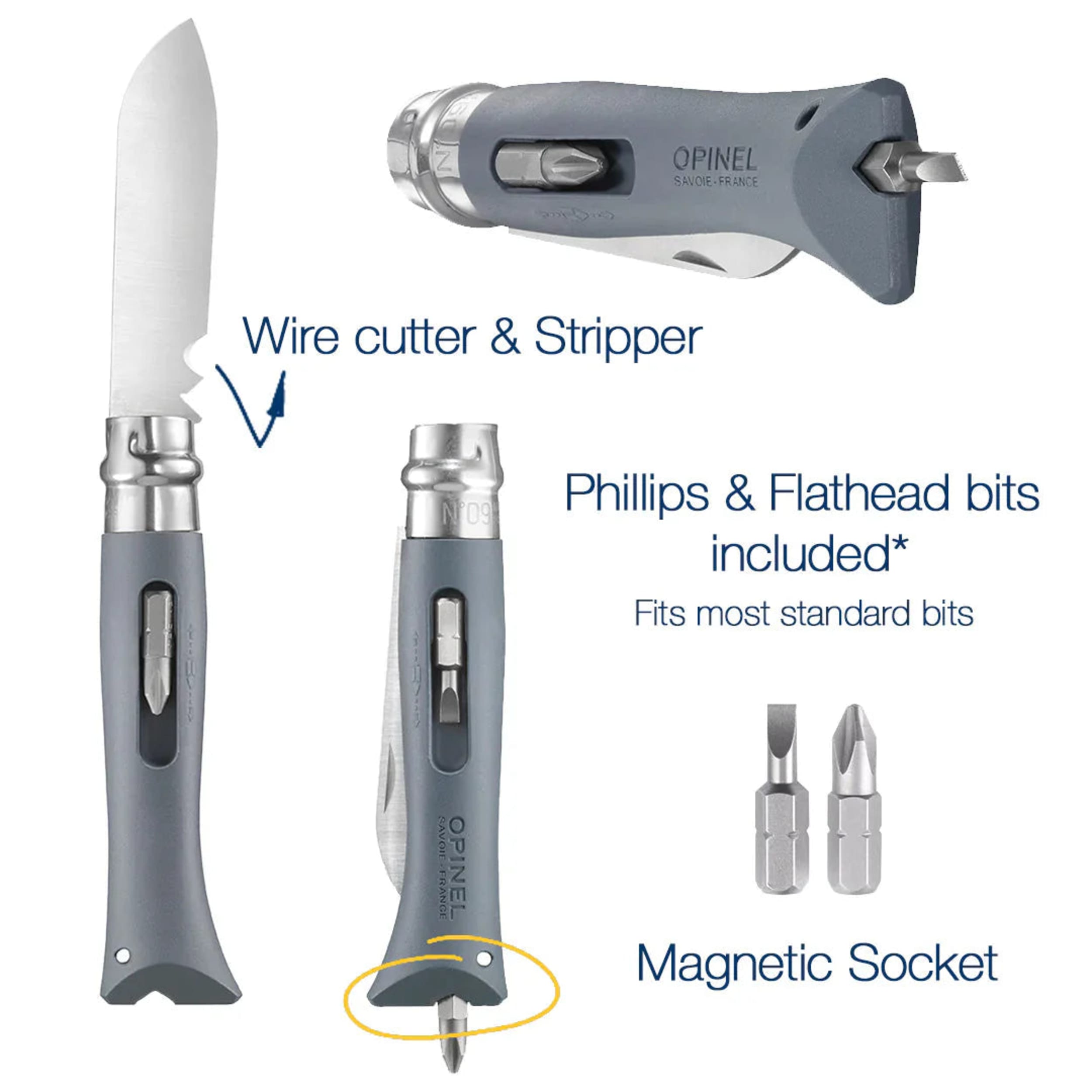 Opinel No.09 DIY Folding Knife Yellow