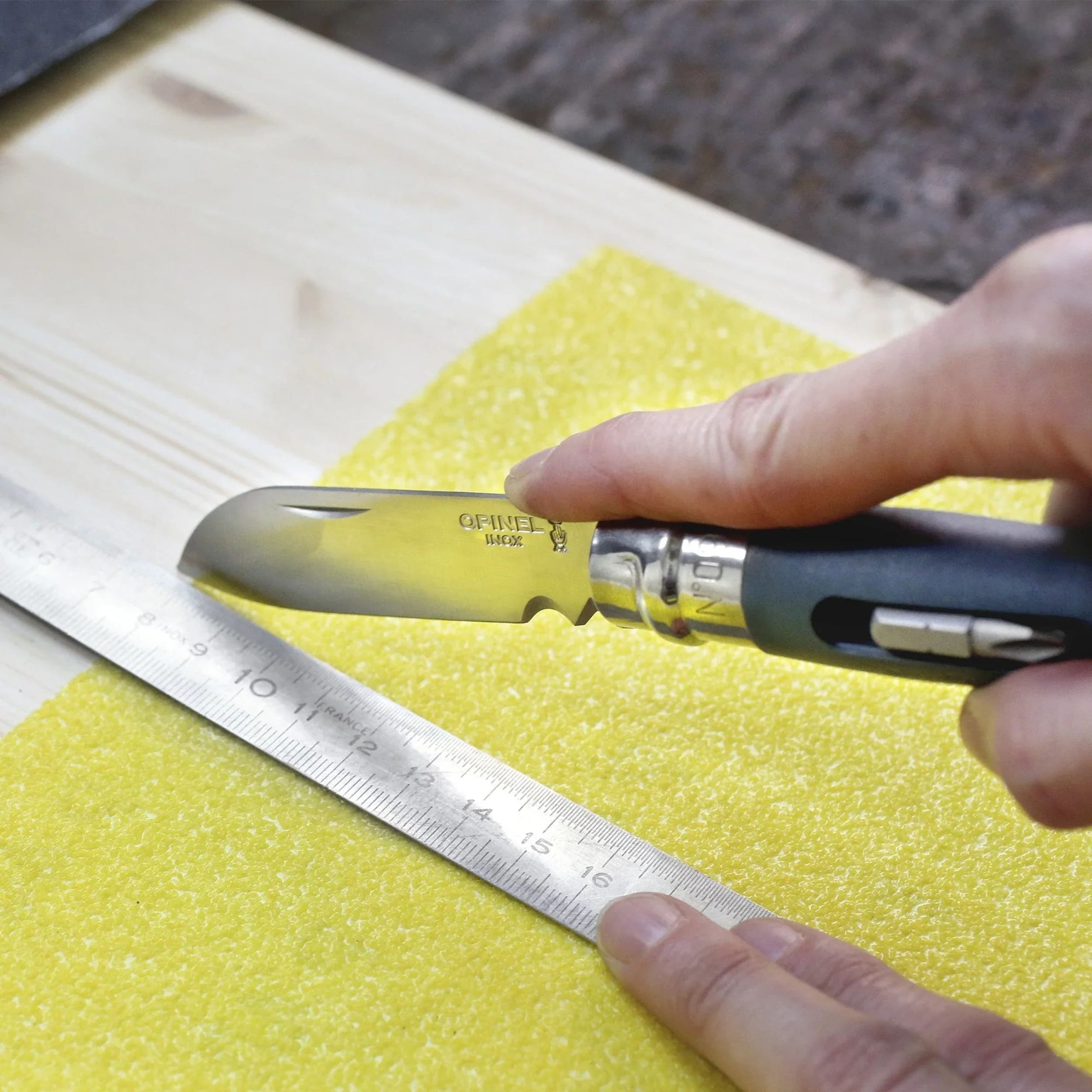Opinel No.09 DIY Folding Knife Yellow