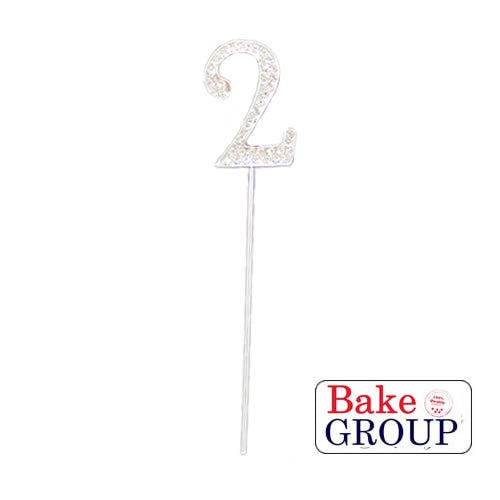 Bake Group Diamante Number 2 4cm